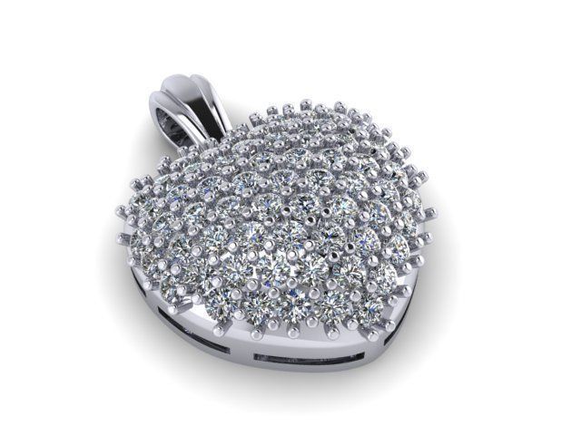 heart pendant 172 3D print model_1