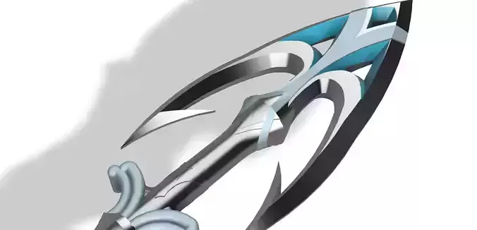 ZORA Spear Legend of Zelda Breath of the Wild 3D print model