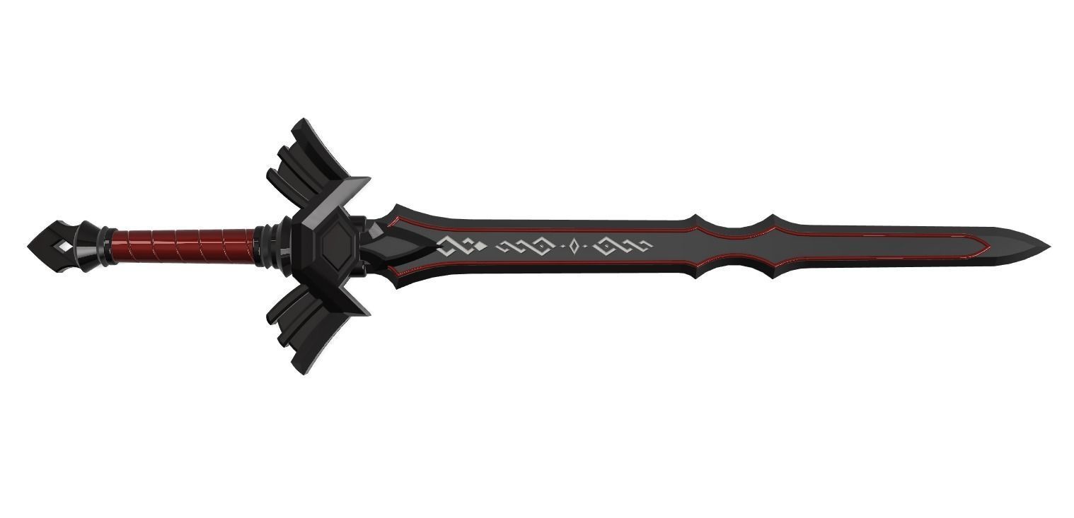 Royal Broadsword Legend of Zelda Breath of the Wild 3D print model_2