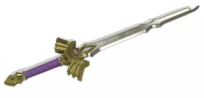 Royal Broadsword Legend of Zelda Breath of the Wild 3D print model