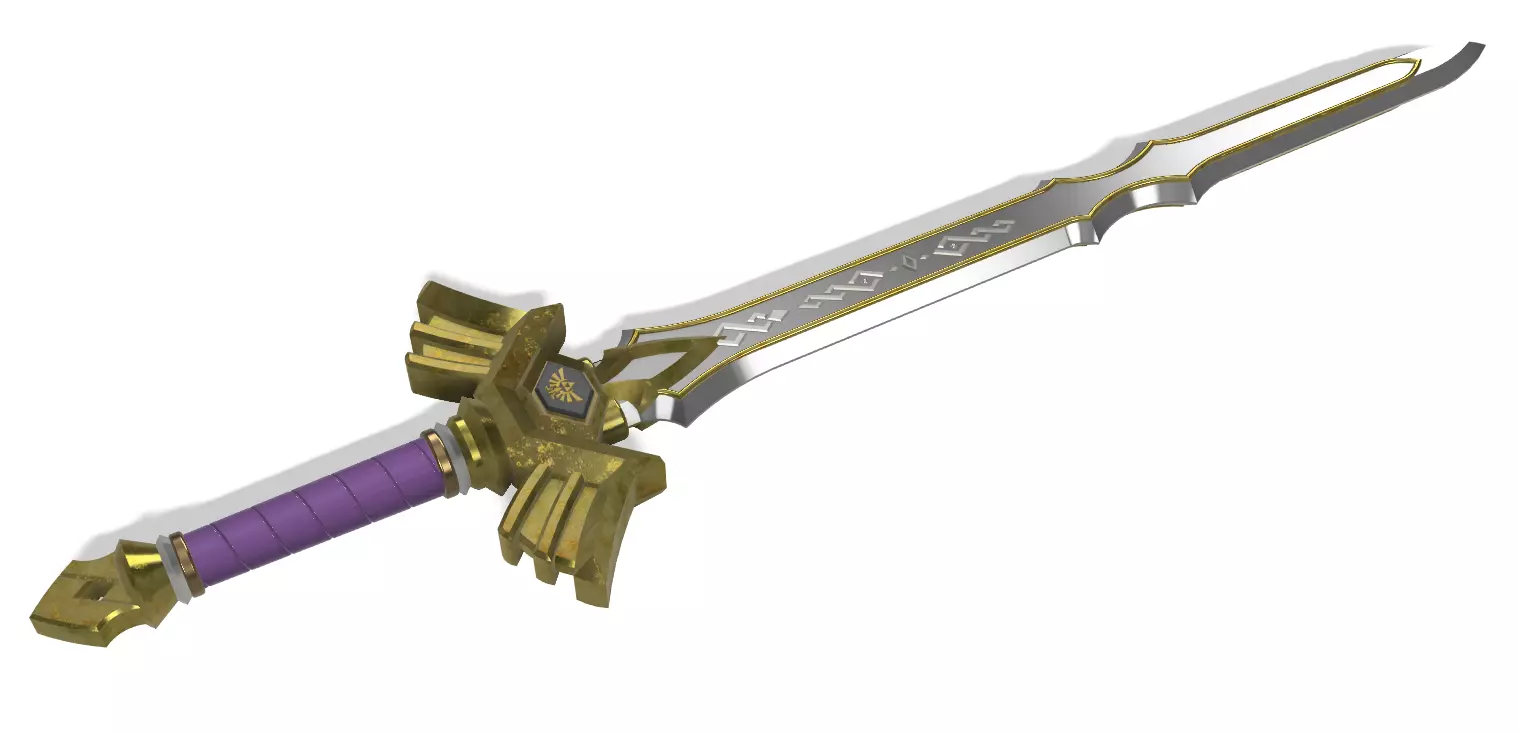 Royal Broadsword Legend of Zelda Breath of the Wild 3D print model_0