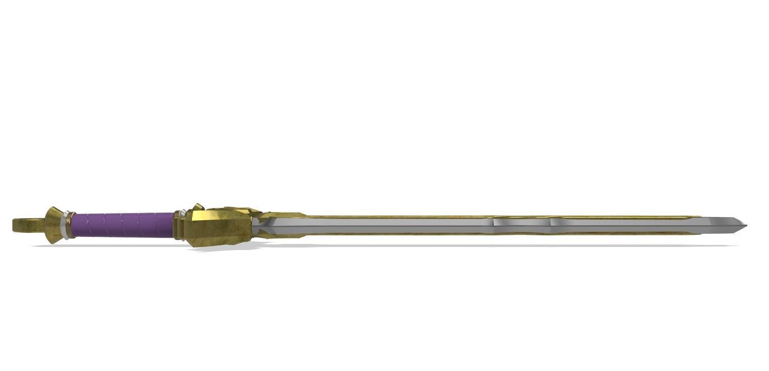 Royal Broadsword Legend of Zelda Breath of the Wild 3D print model_1