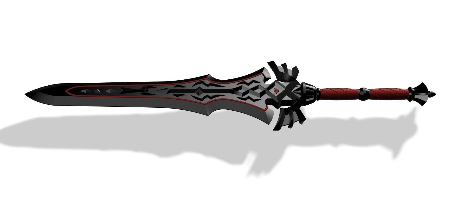 Royal Claymore Legend of Zelda Breath of the Wild 3D print model_2