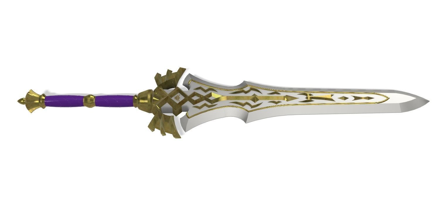 Royal Claymore Legend of Zelda Breath of the Wild 3D print model_1