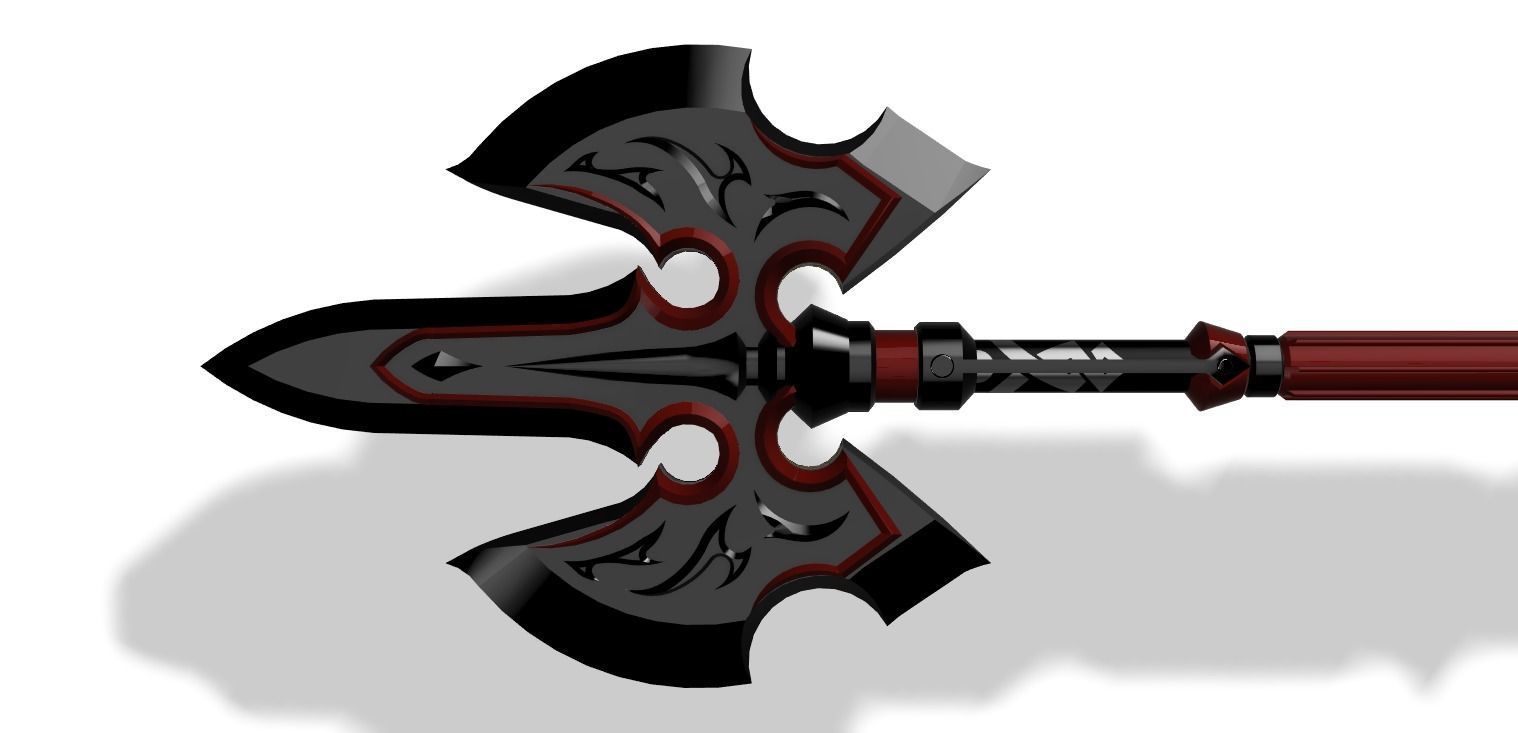 Royal Halberd Legend of Zelda Breath of the Wild 3D print model_5