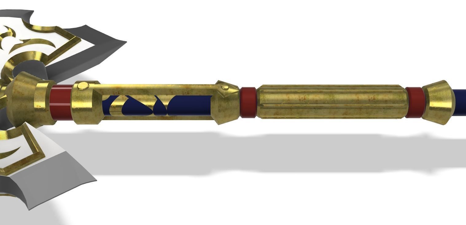 Royal Halberd Legend of Zelda Breath of the Wild 3D print model_2