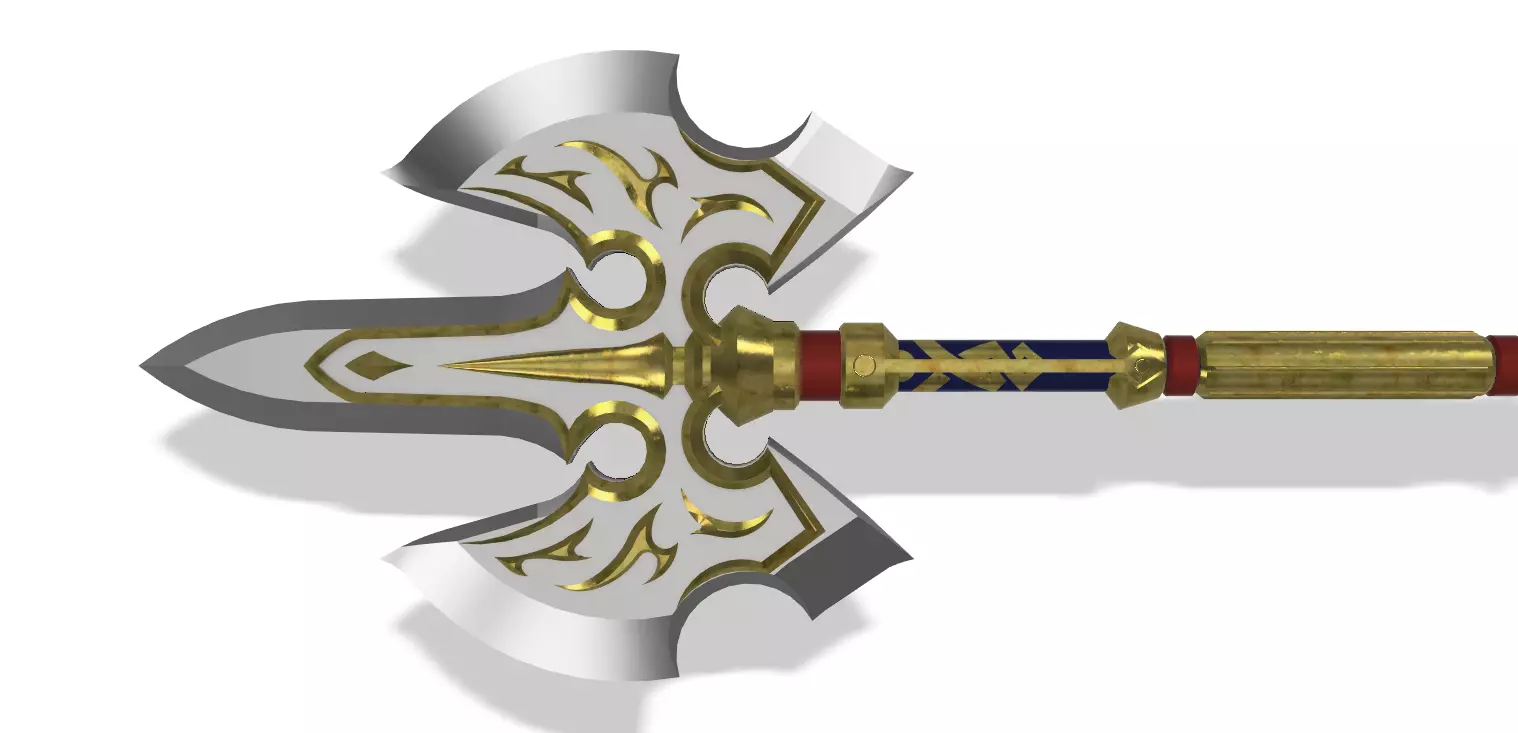 Royal Halberd Legend of Zelda Breath of the Wild 3D print model_0