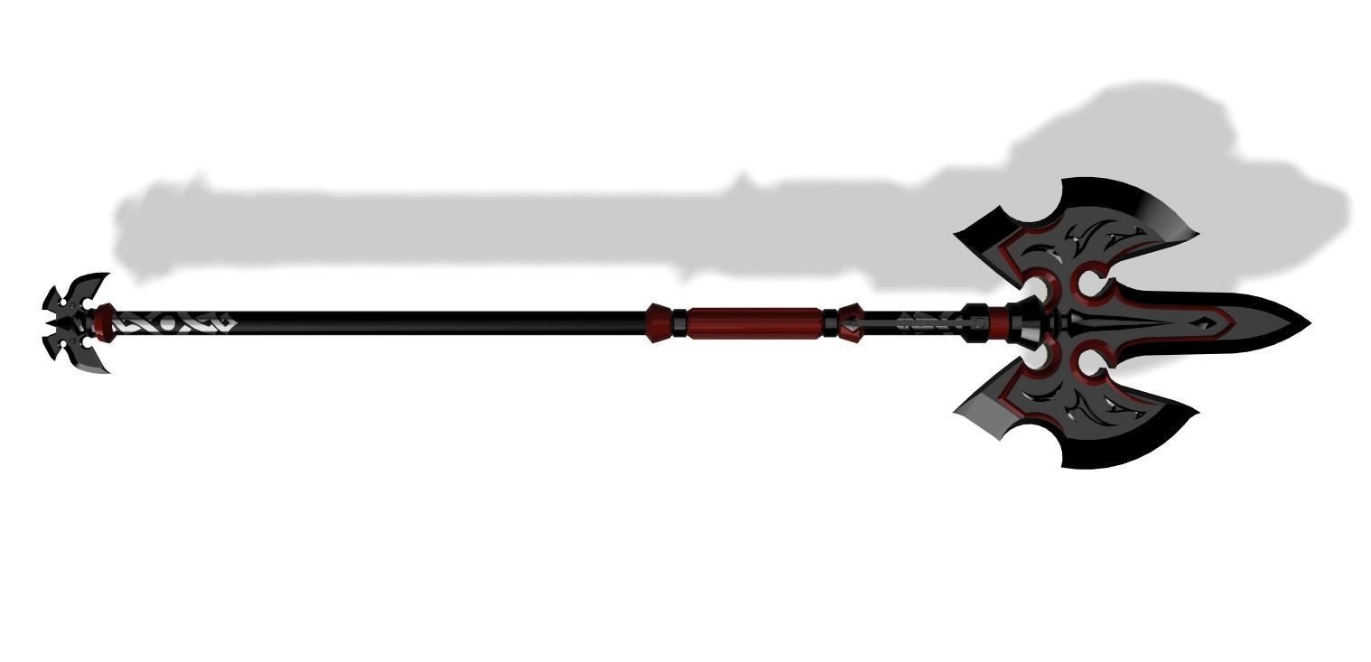 Royal Halberd Legend of Zelda Breath of the Wild 3D print model_4