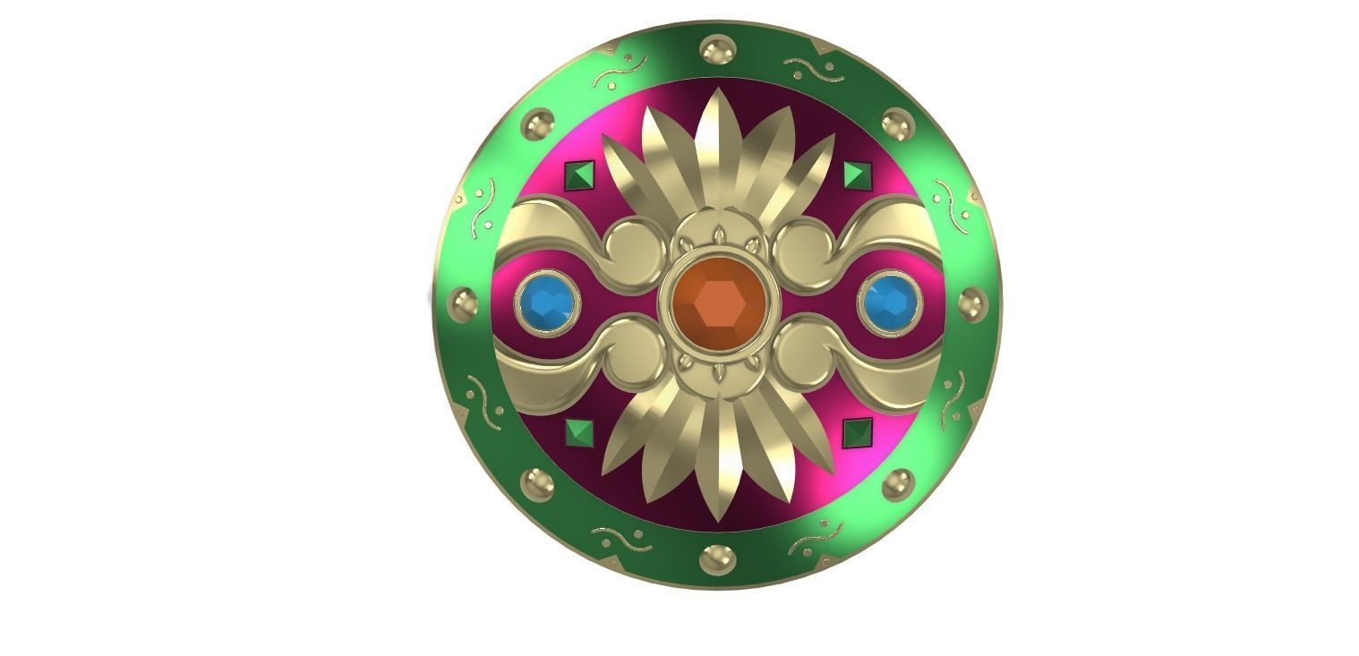 URBOSA Dawnbreaker Shield Legend of Zelda Breath of the Wild 3D print model_1