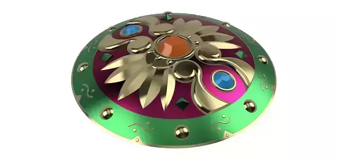URBOSA Dawnbreaker Shield Legend of Zelda Breath of the Wild 3D print model