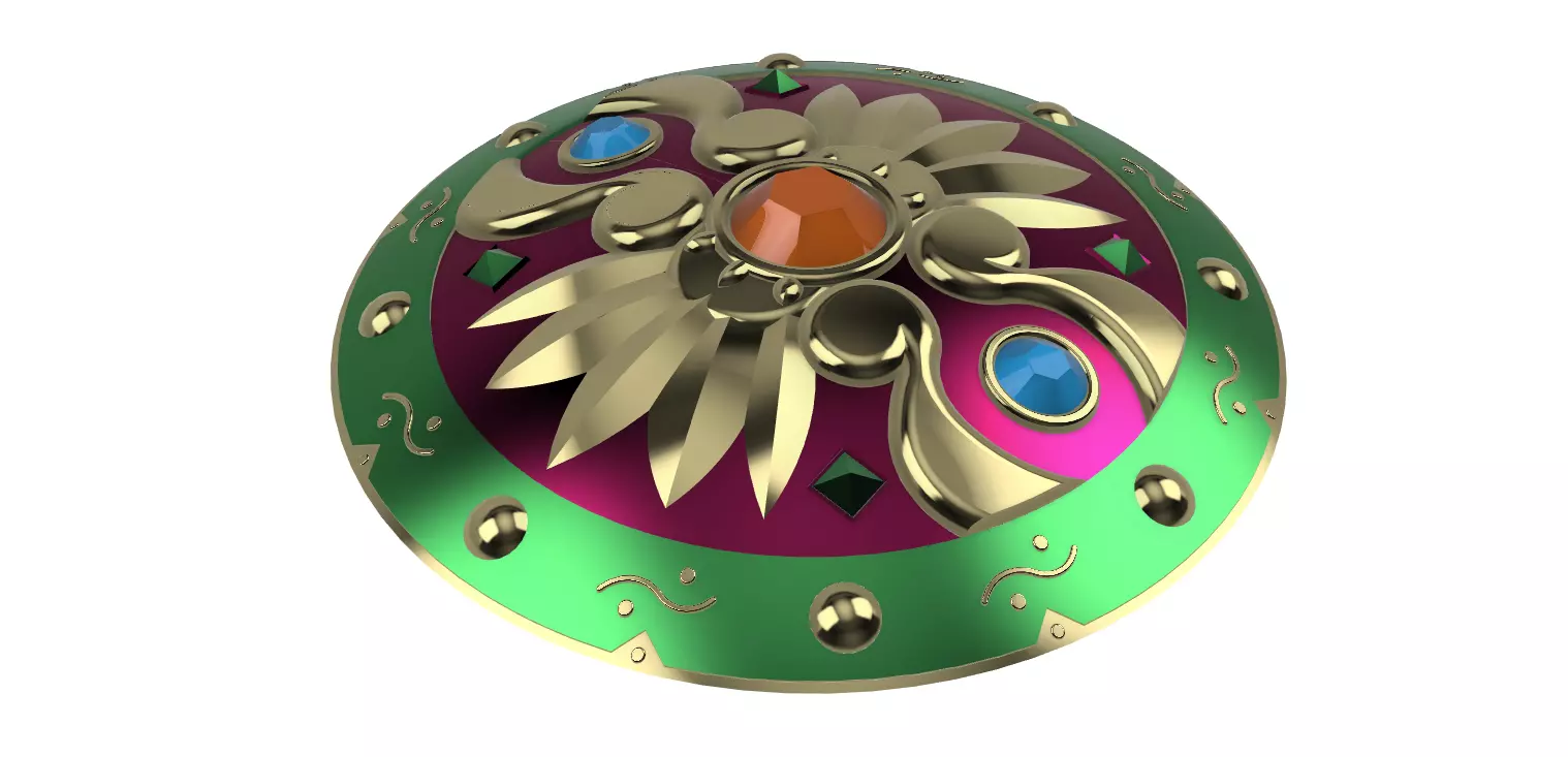 URBOSA Dawnbreaker Shield Legend of Zelda Breath of the Wild 3D print model_0