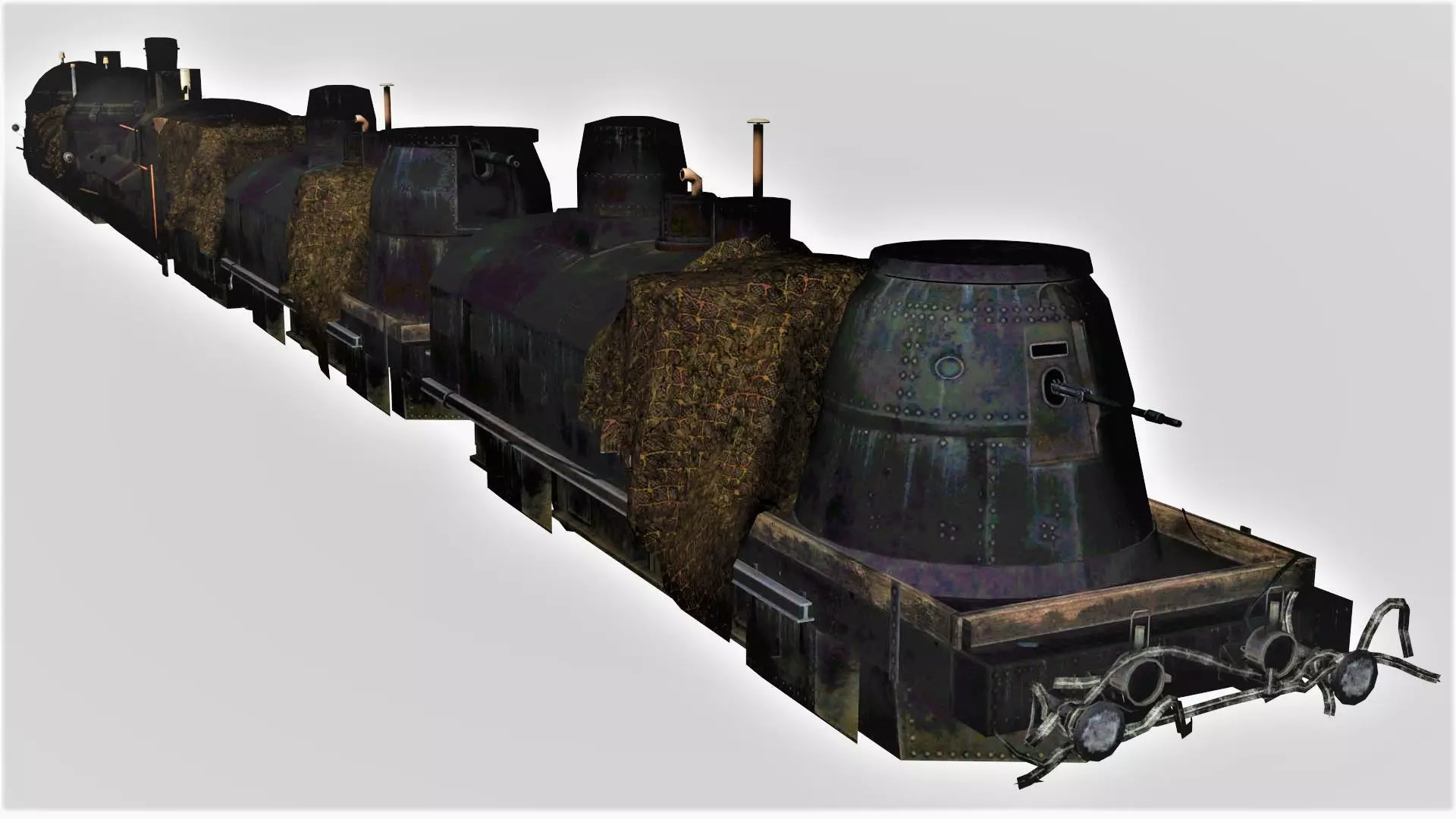 TRAIN - Armoredtrain 3D model_0