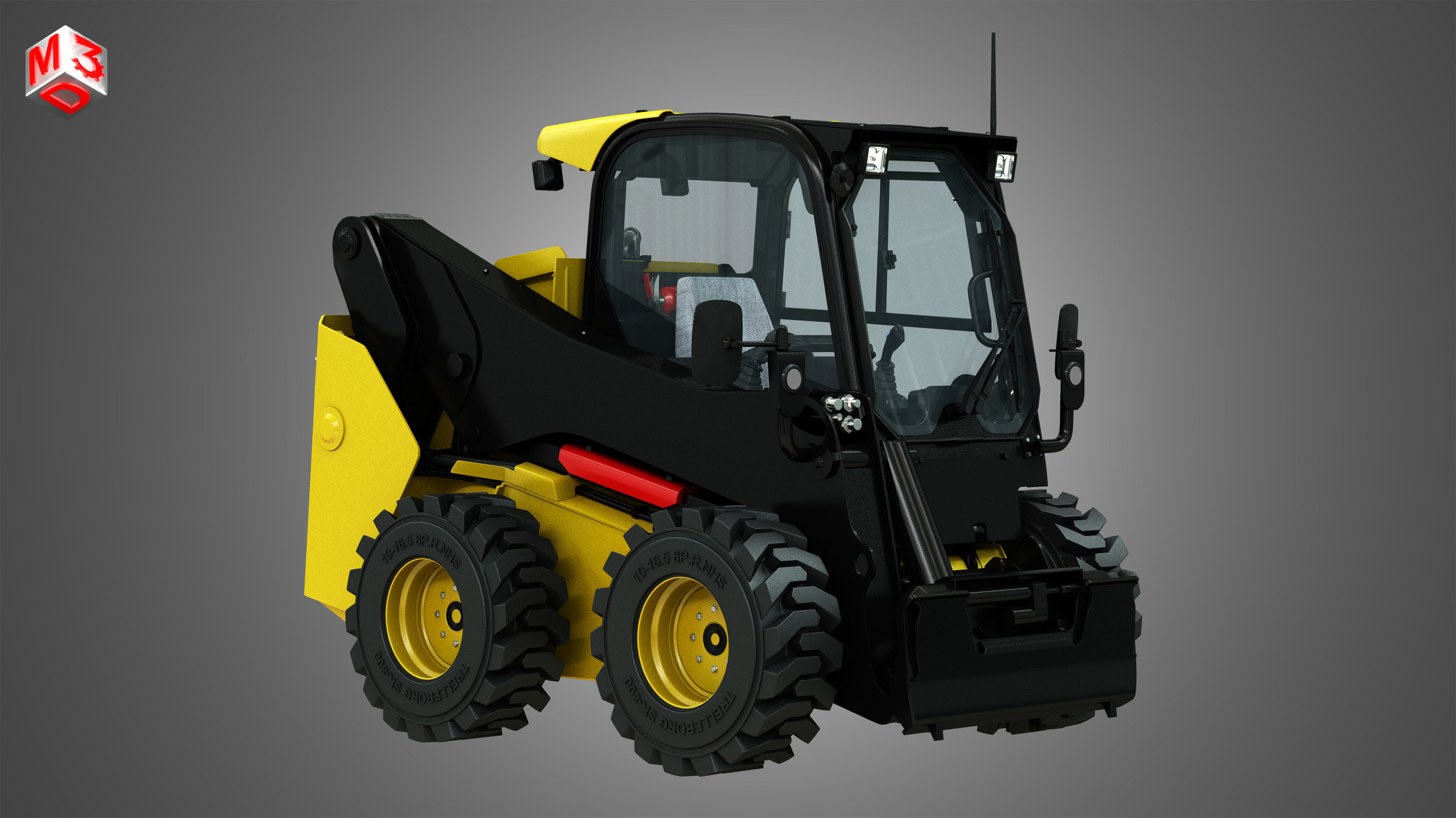JCB Skid Steer Loader 260 3D model_2