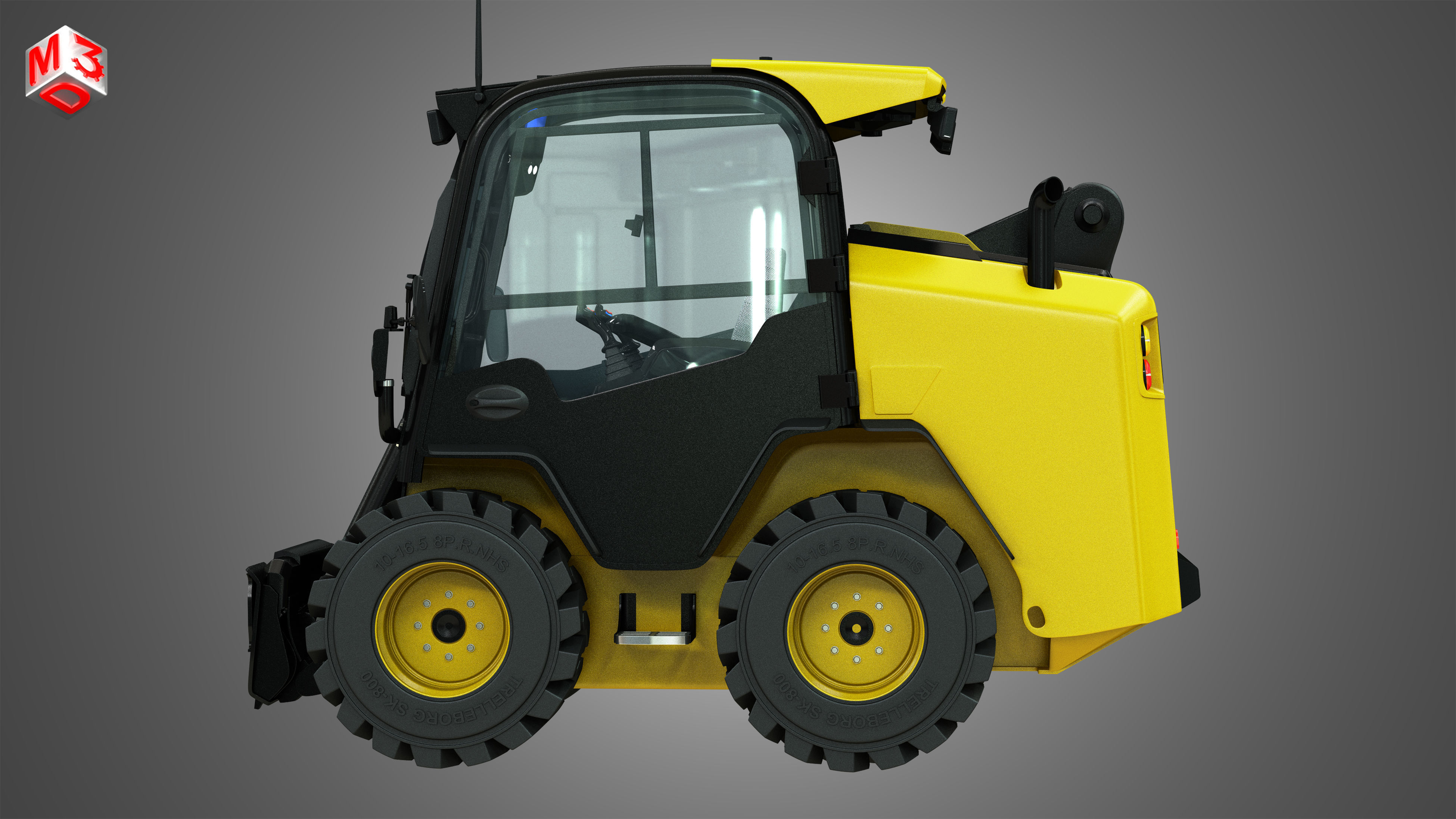 JCB Skid Steer Loader 260 3D model_4