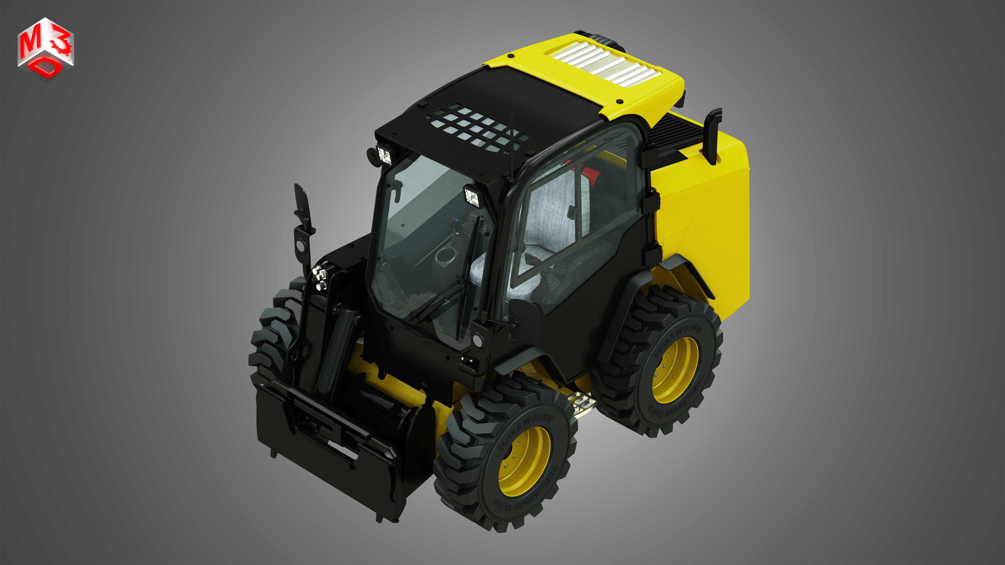 JCB Skid Steer Loader 260 3D model_6