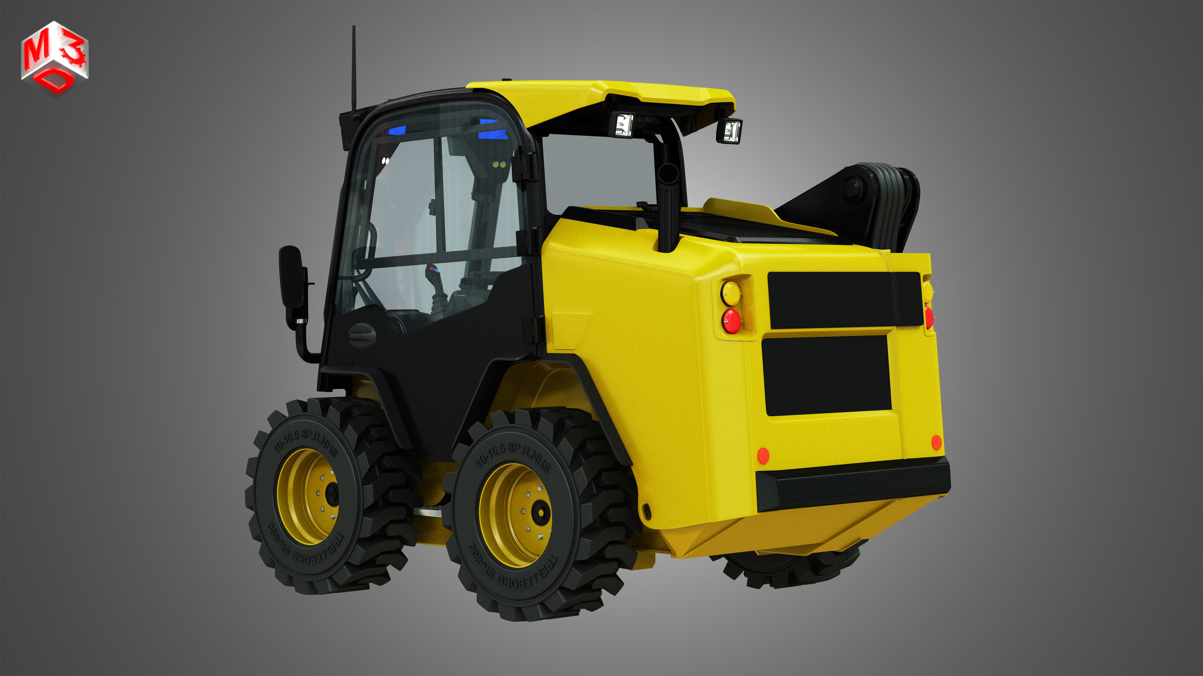 JCB Skid Steer Loader 260 3D model_3