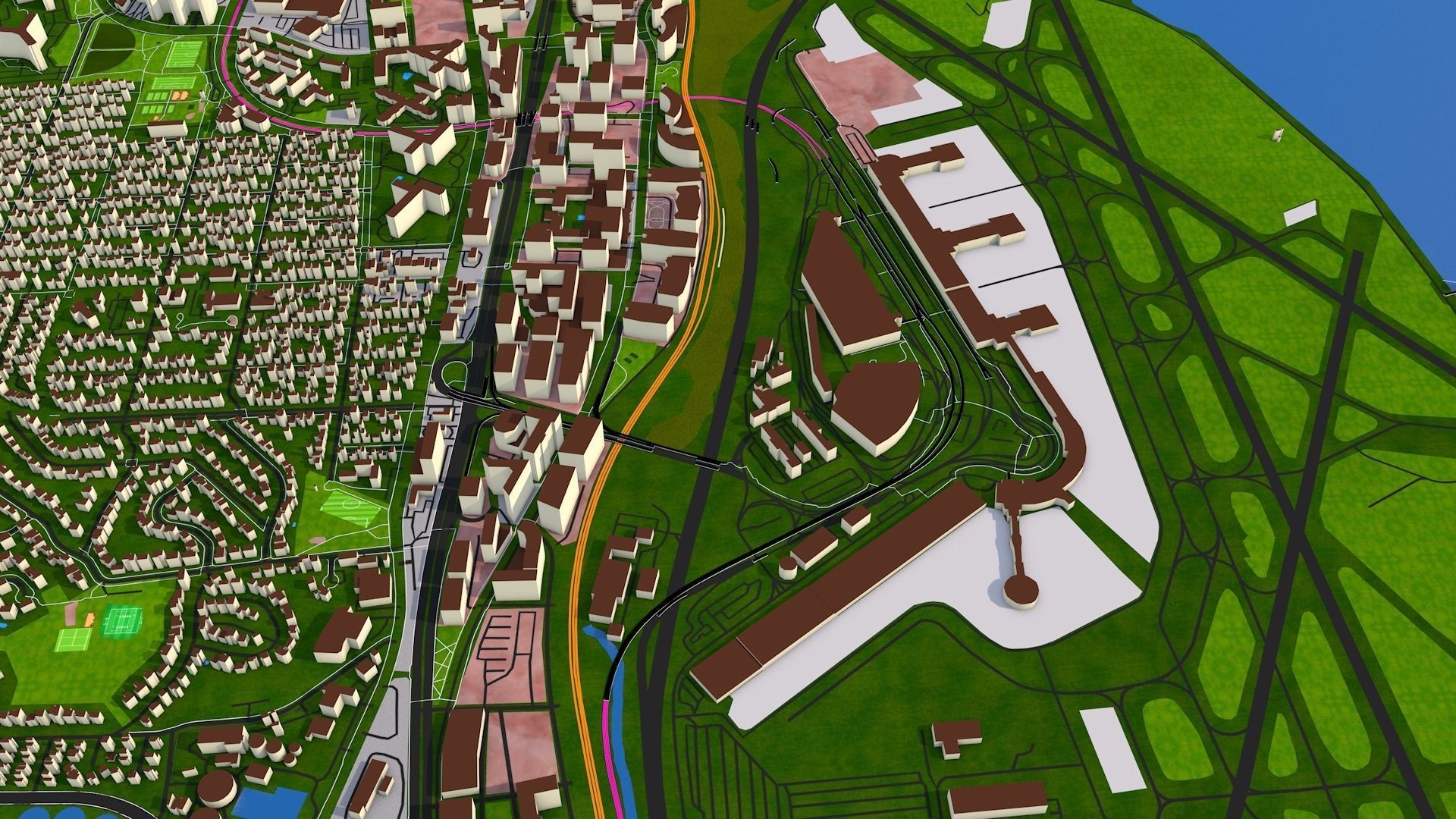 Alexandria City USA Nov 2020 3d model Low-poly 3D model_18