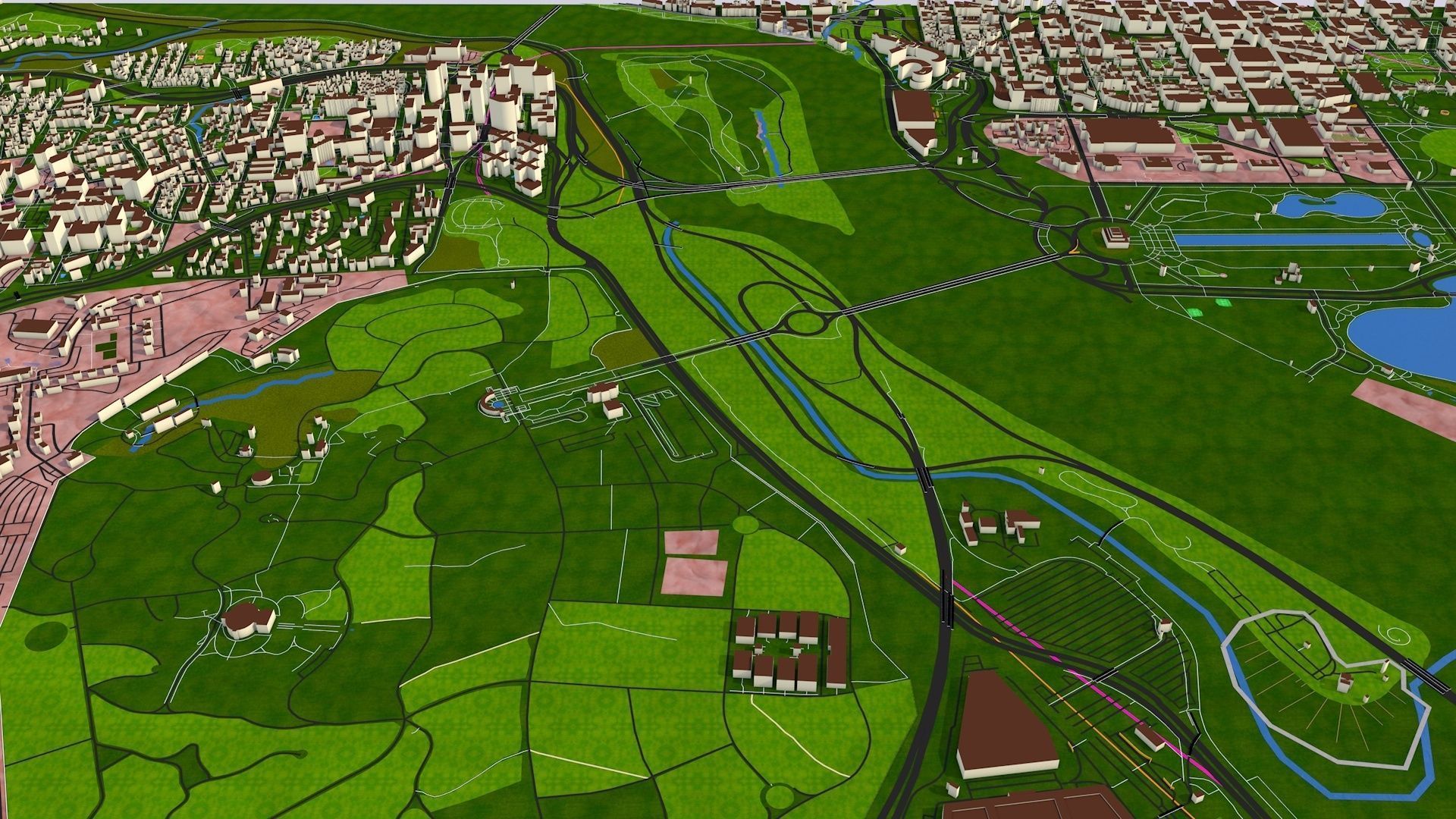 Alexandria City USA Nov 2020 3d model Low-poly 3D model_5