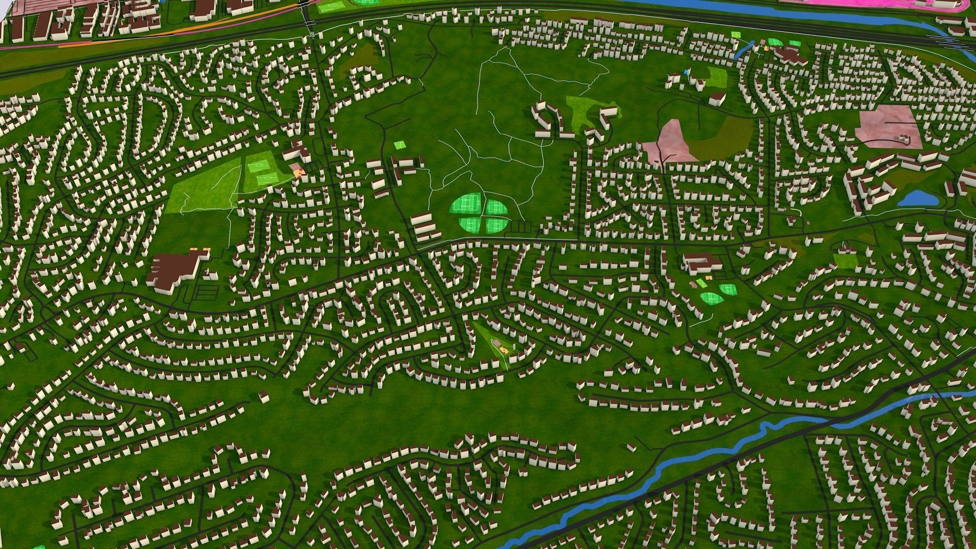 Alexandria City USA Nov 2020 3d model Low-poly 3D model_28