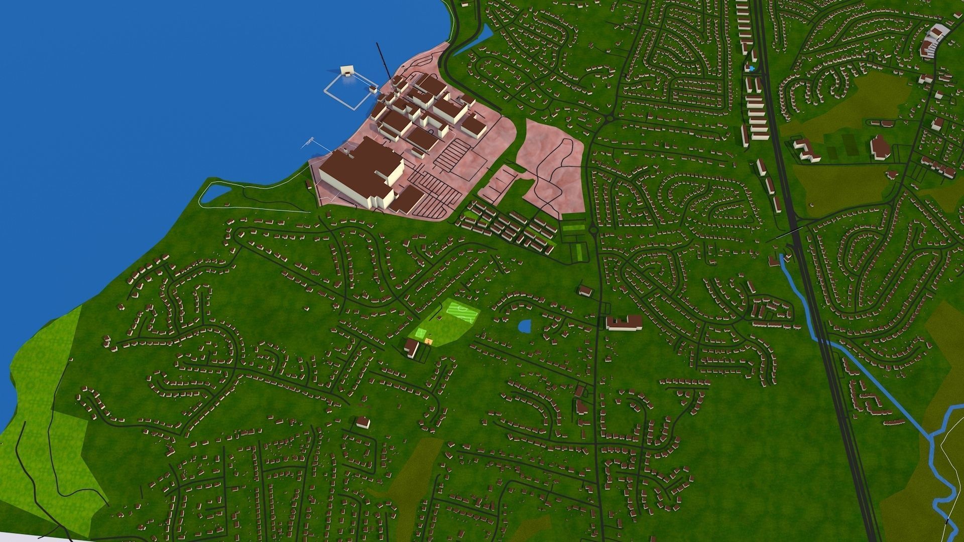 Alexandria City USA Nov 2020 3d model Low-poly 3D model_34