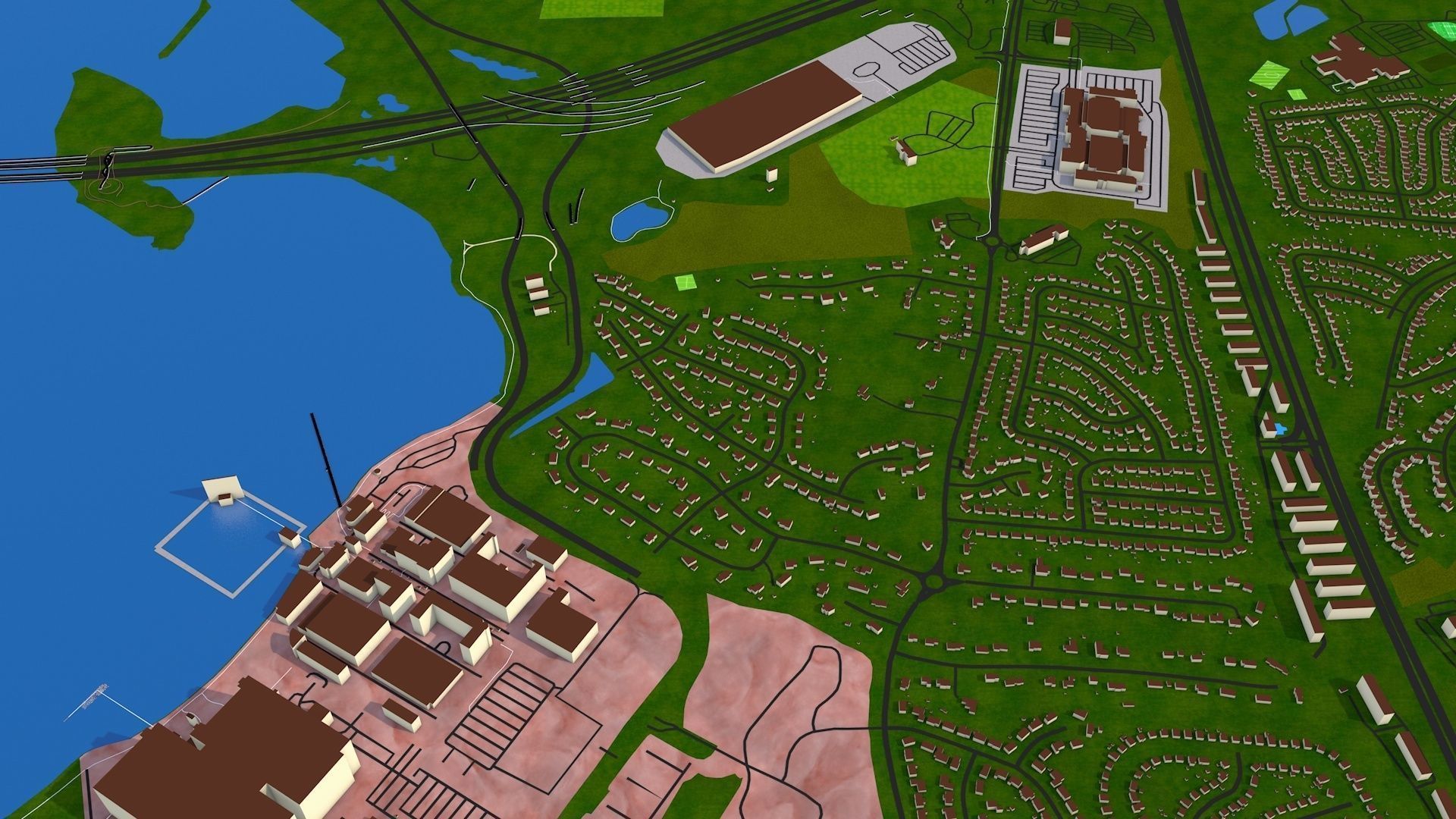 Alexandria City USA Nov 2020 3d model Low-poly 3D model_31