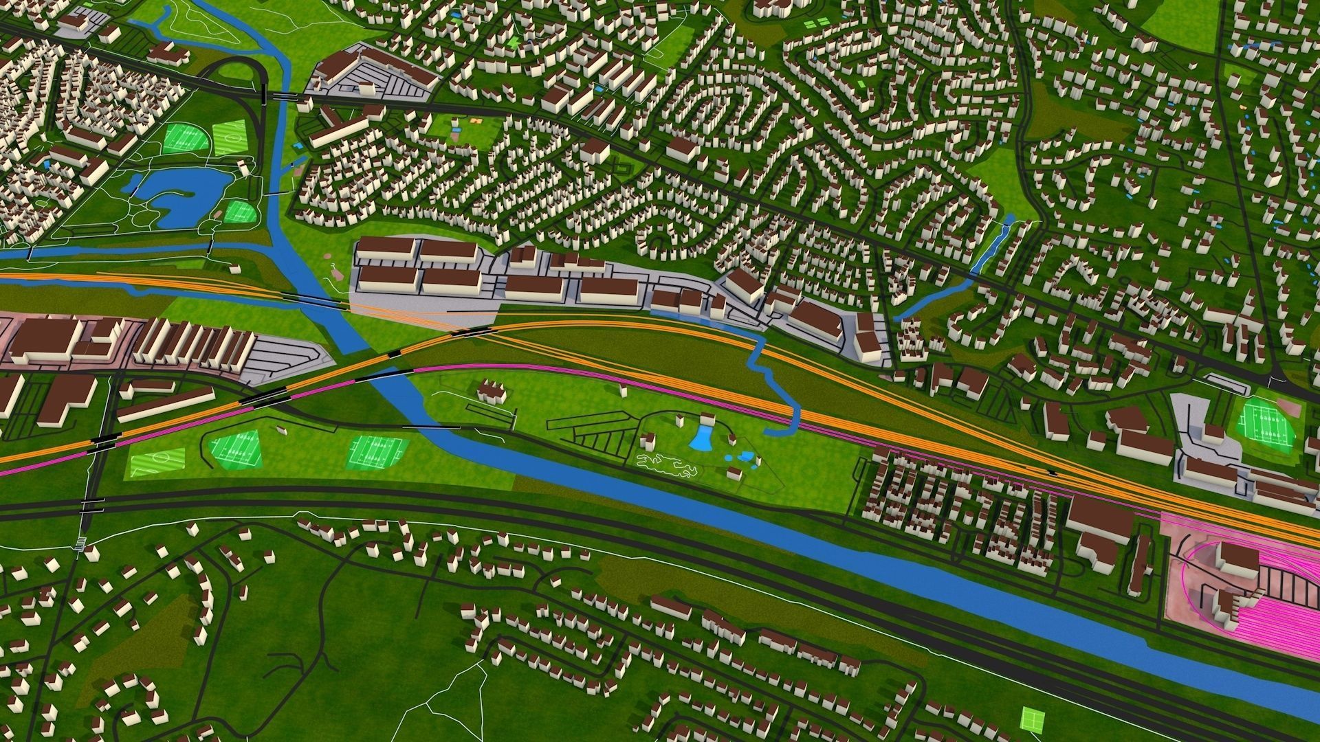 Alexandria City USA Nov 2020 3d model Low-poly 3D model_27