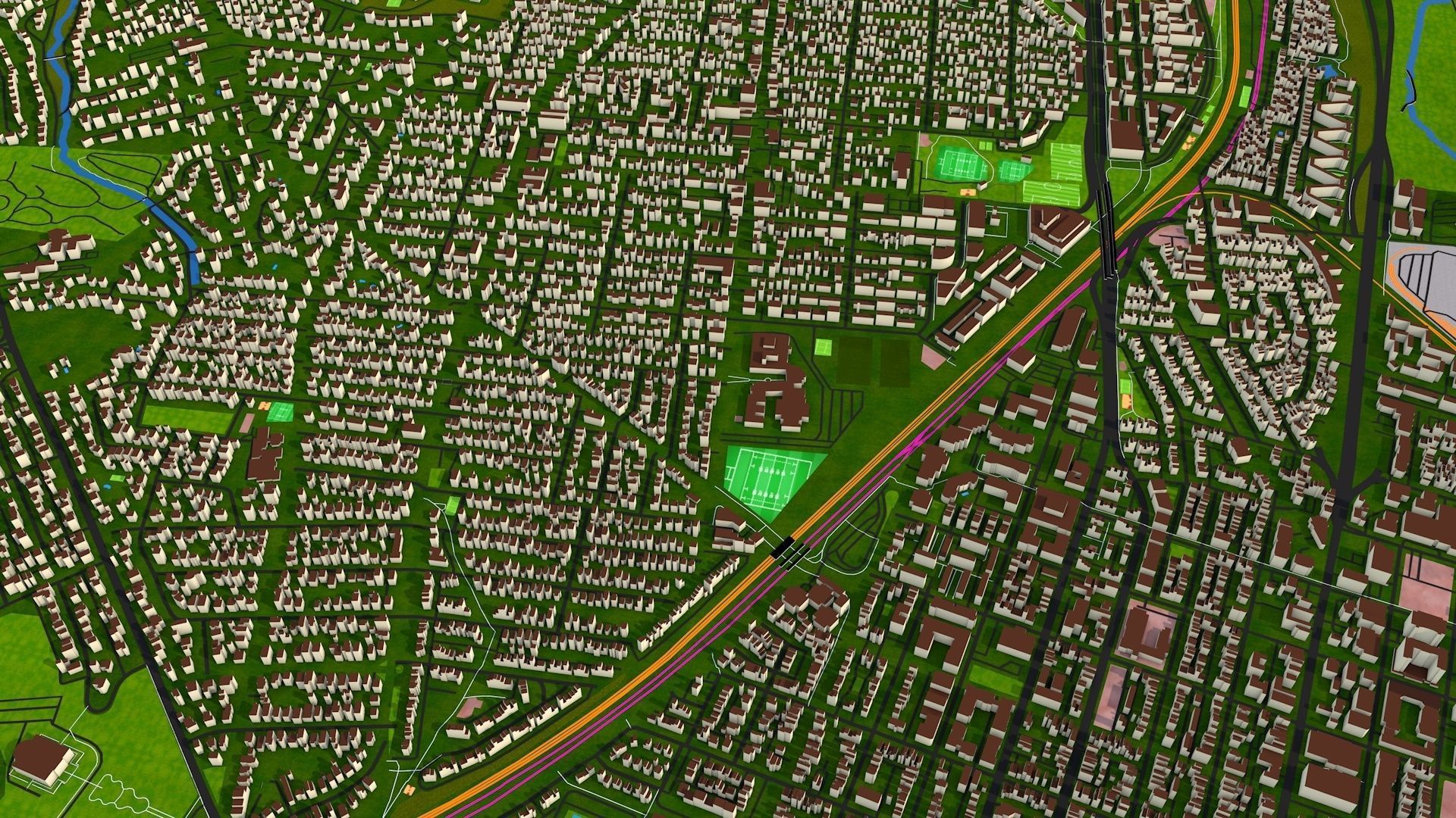 Alexandria City USA Nov 2020 3d model Low-poly 3D model_25