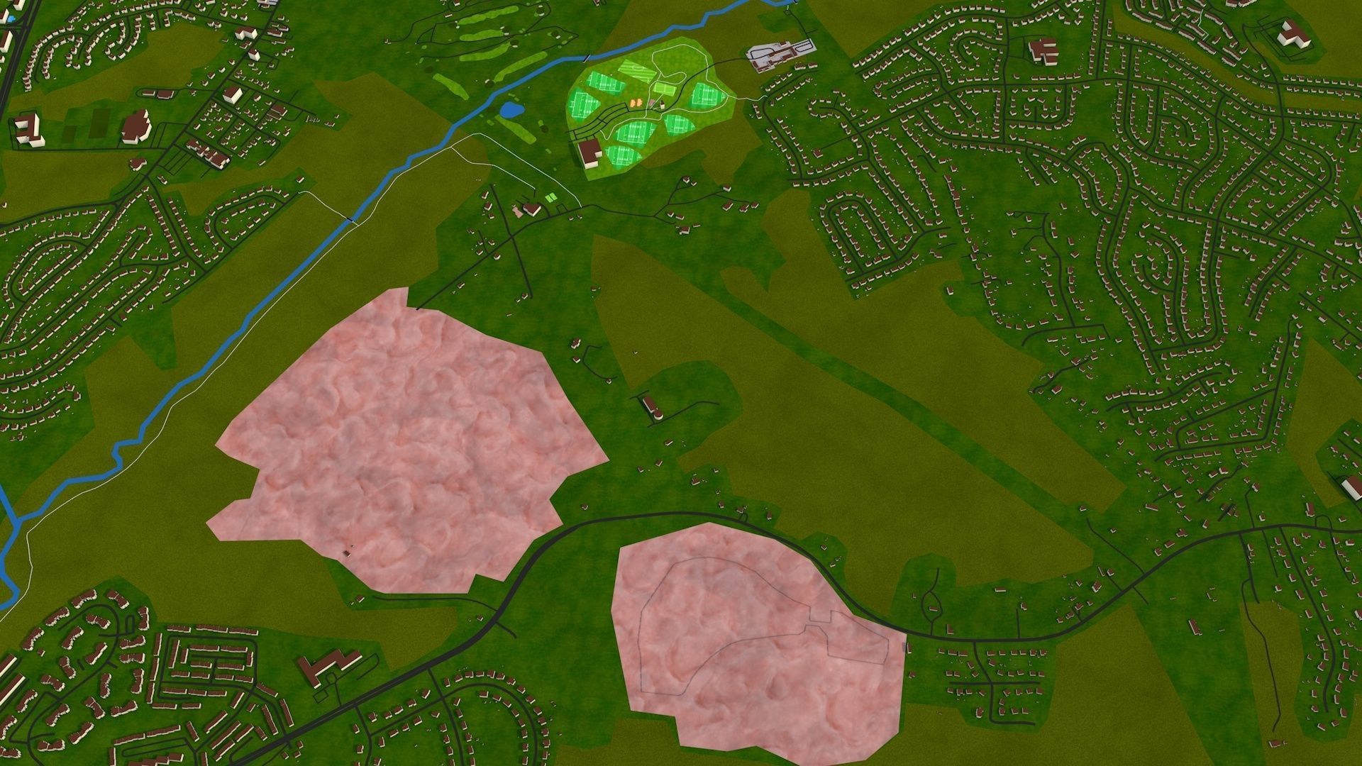 Alexandria City USA Nov 2020 3d model Low-poly 3D model_33