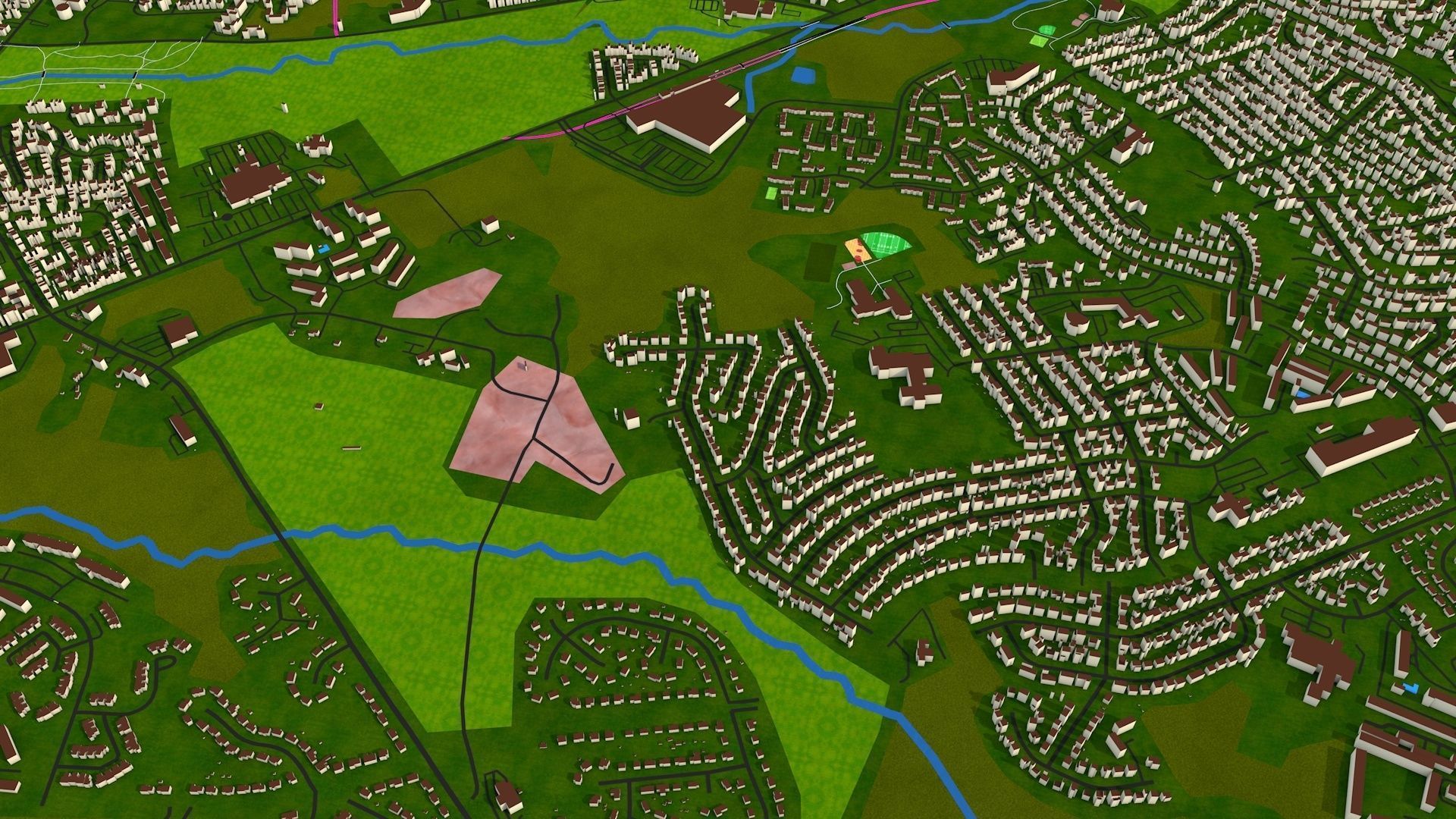 Alexandria City USA Nov 2020 3d model Low-poly 3D model_22