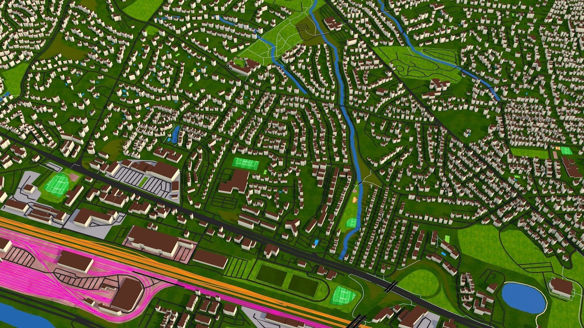 Alexandria City USA Nov 2020 3d model Low-poly 3D model_26