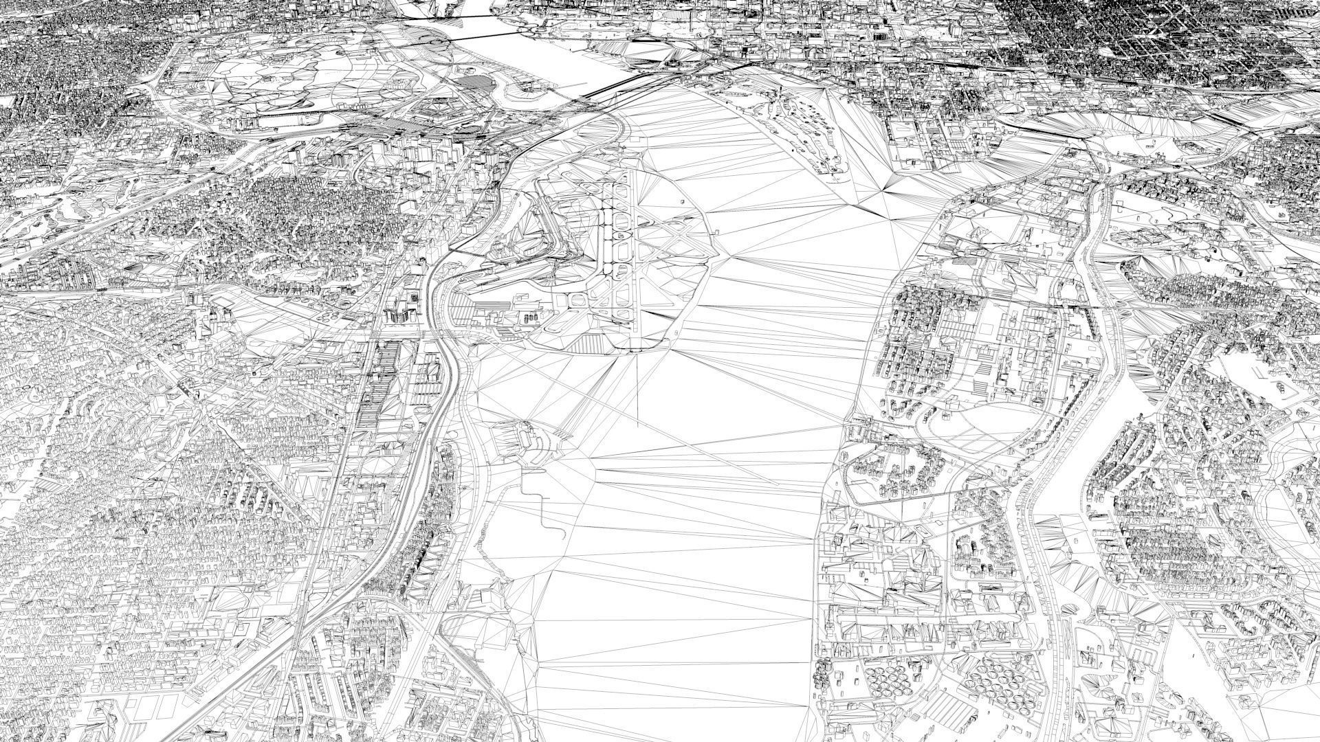 Alexandria City USA Nov 2020 3d model Low-poly 3D model_4