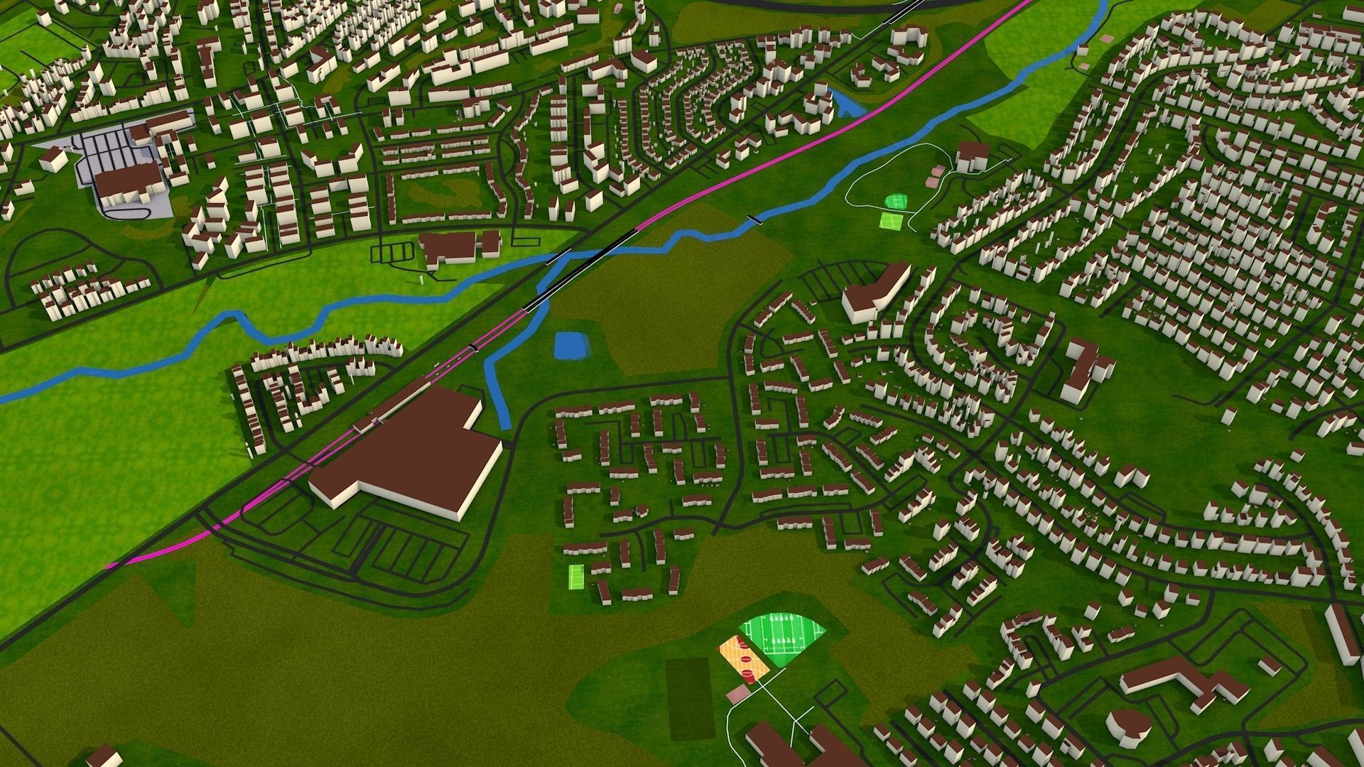 Alexandria City USA Nov 2020 3d model Low-poly 3D model_21