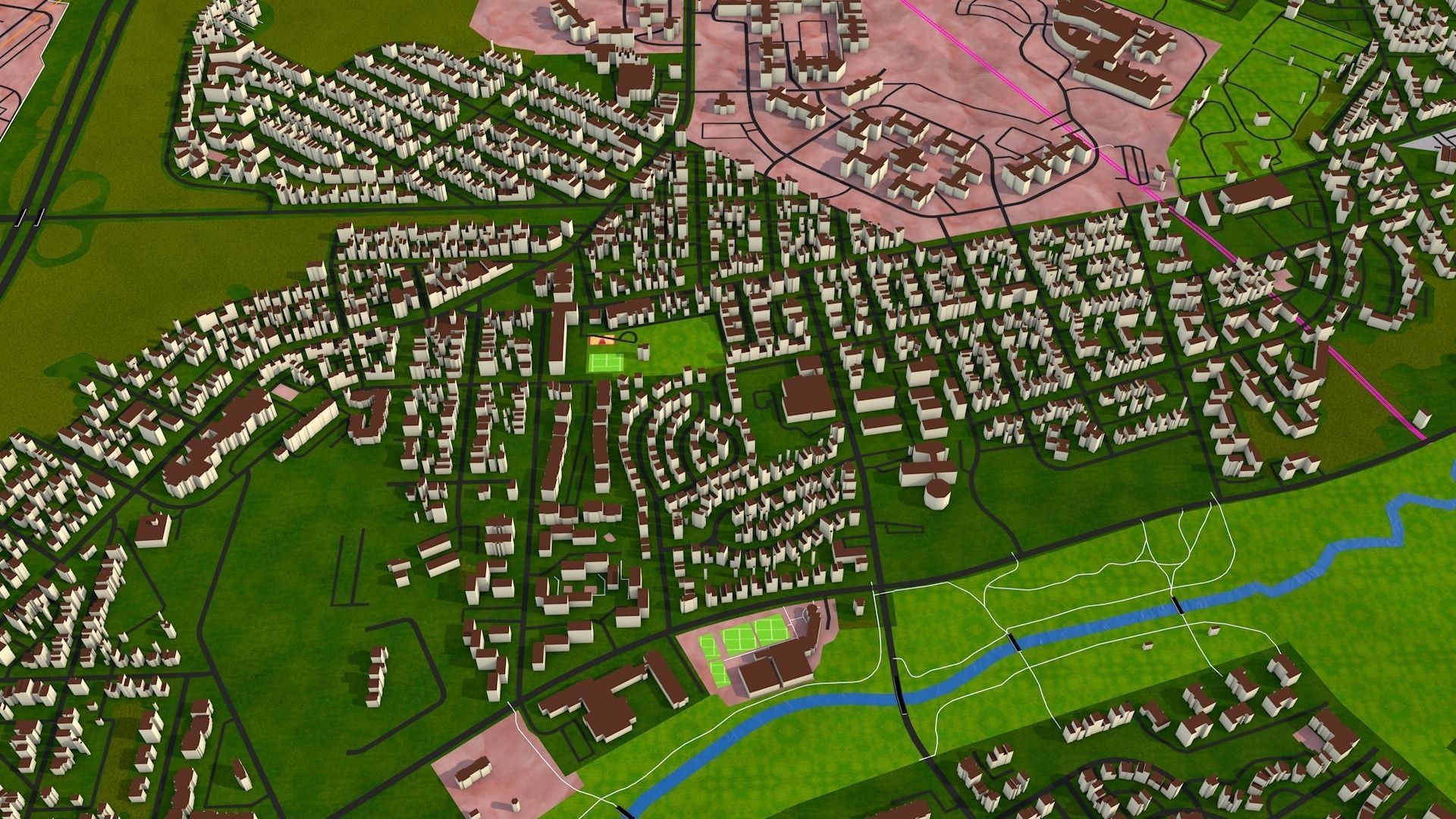 Alexandria City USA Nov 2020 3d model Low-poly 3D model_20