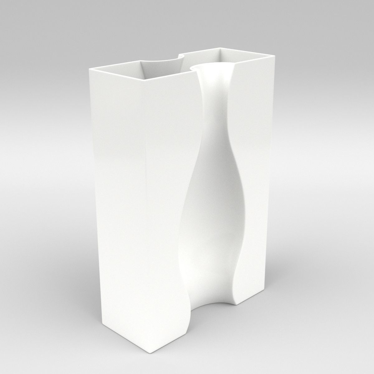 Illusion Vase Set 3D model_2