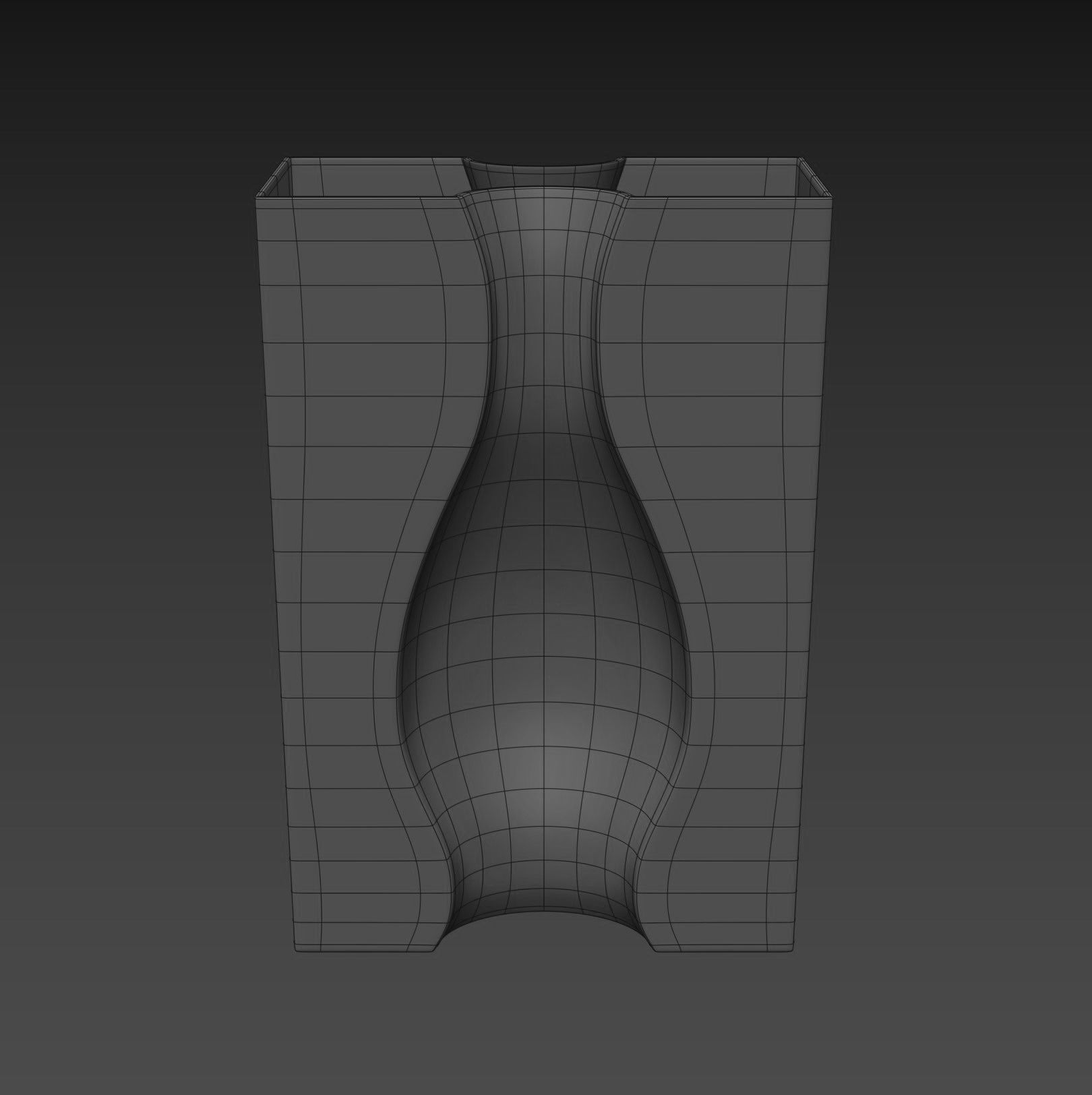 Illusion Vase Set 3D model_4
