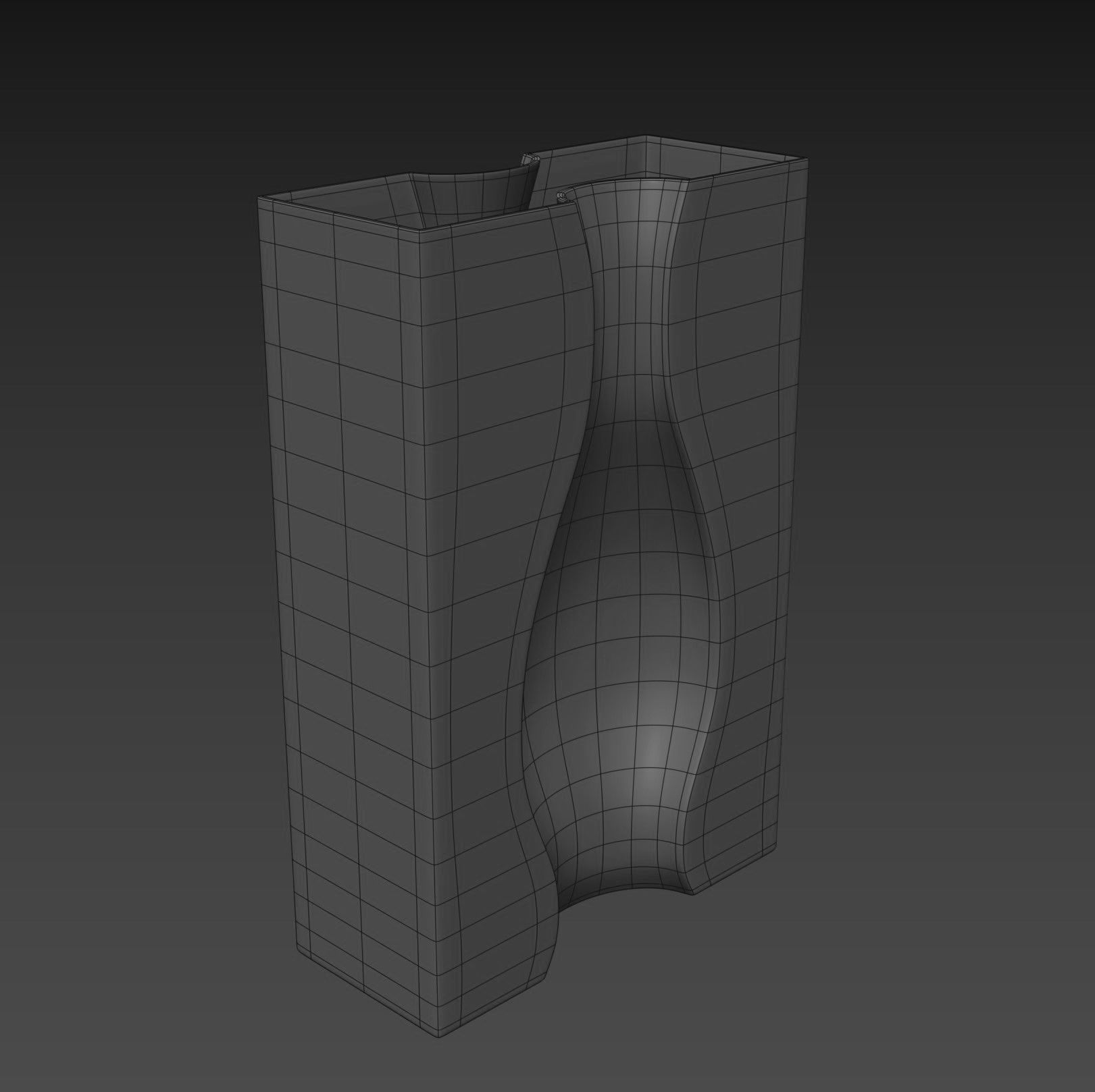Illusion Vase Set 3D model_5