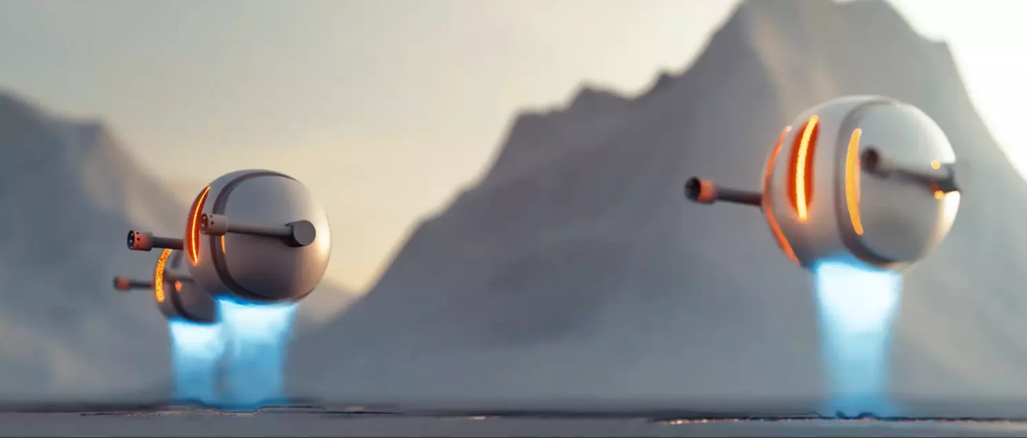 Drone Sci-fi 3D model_0