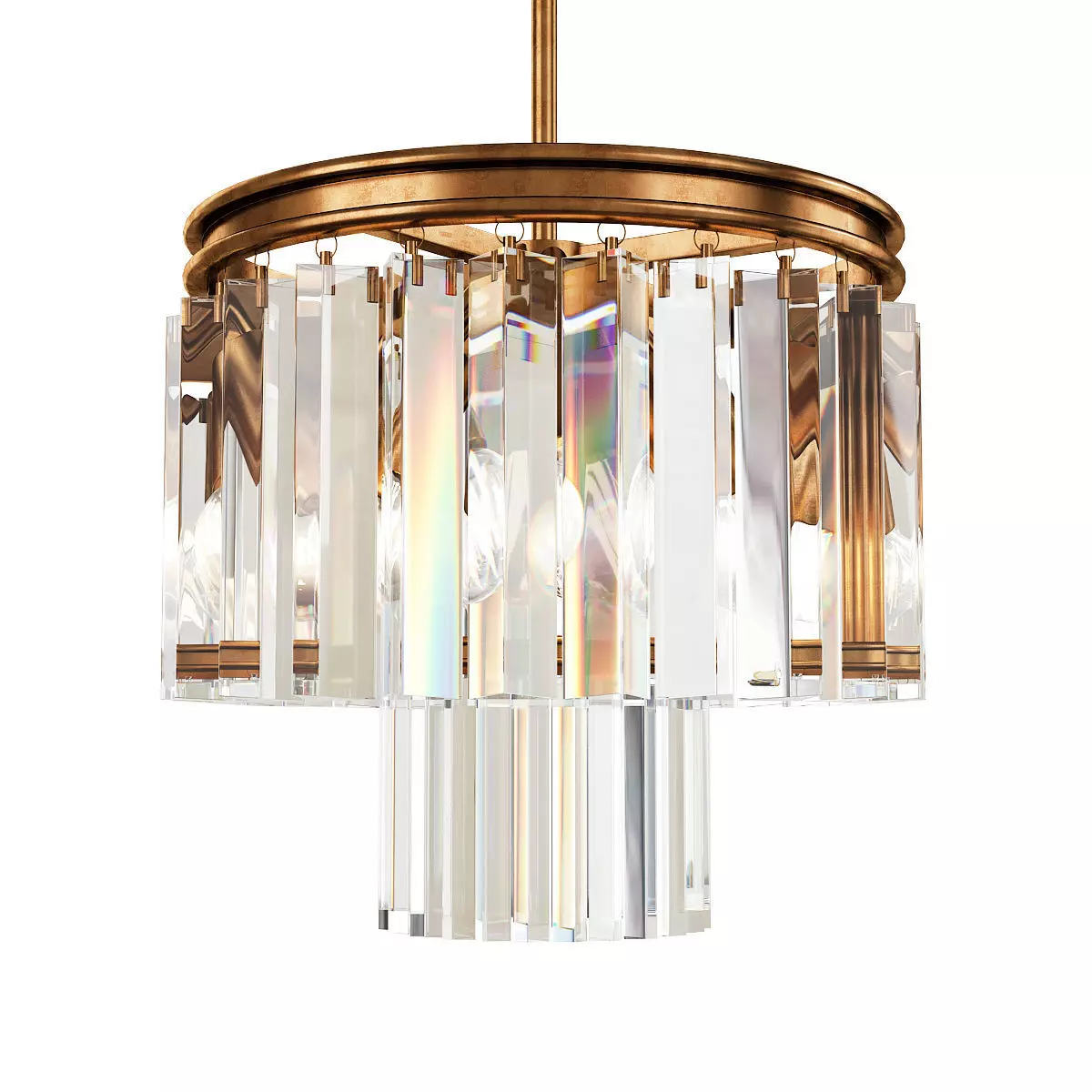 EL DORADO CHANDELIER Low-poly 3D model