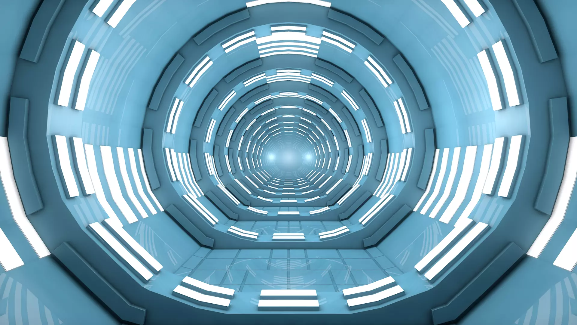 Sci Fi Tunnel 3D model