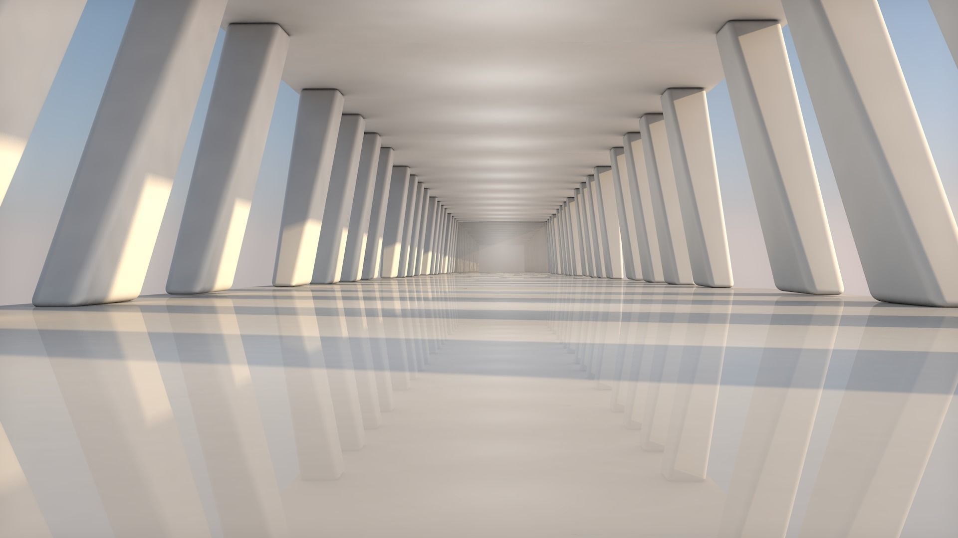 Sci Fi Tunnel 3D model_2