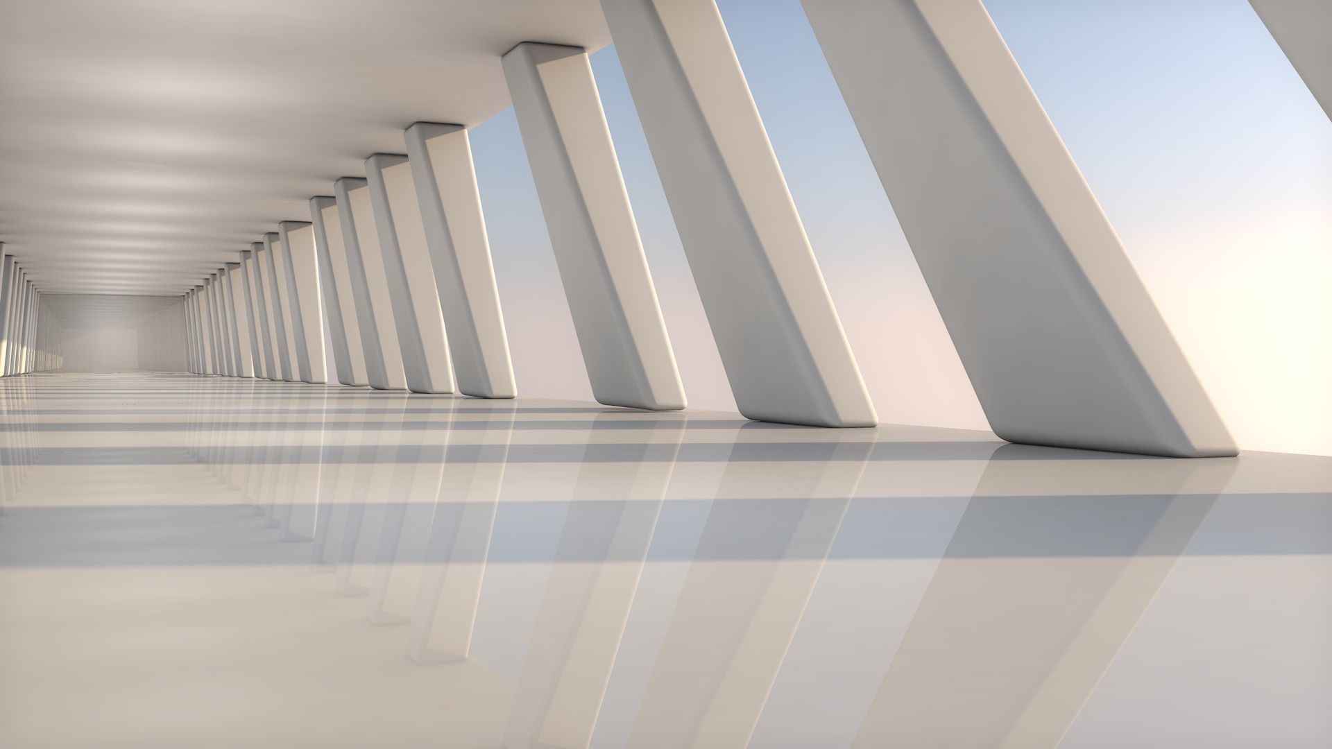 Sci Fi Tunnel 3D model_3