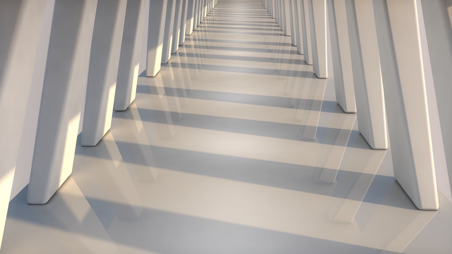 Sci Fi Tunnel 3D model_1