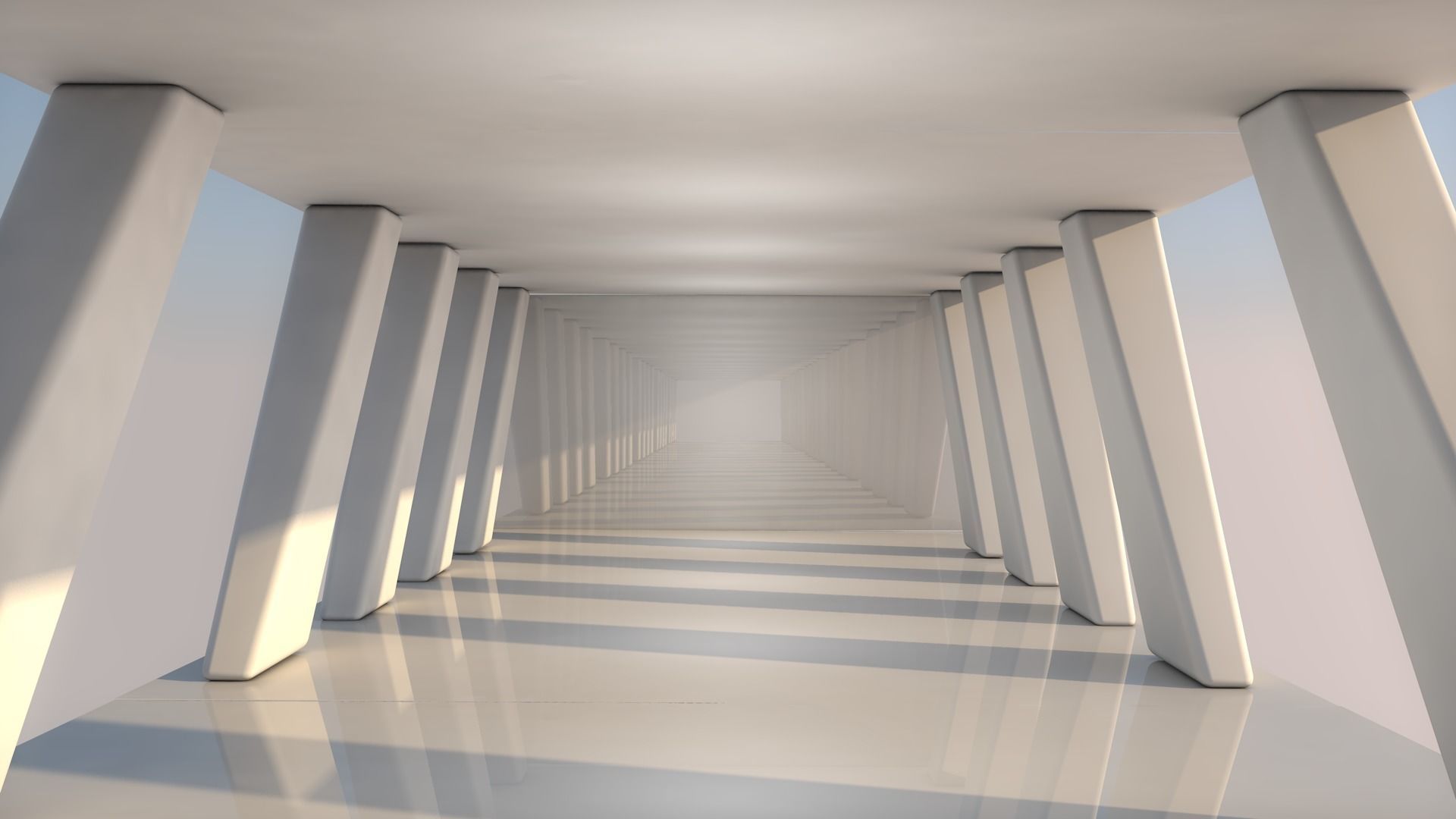 Sci Fi Tunnel 3D model_4