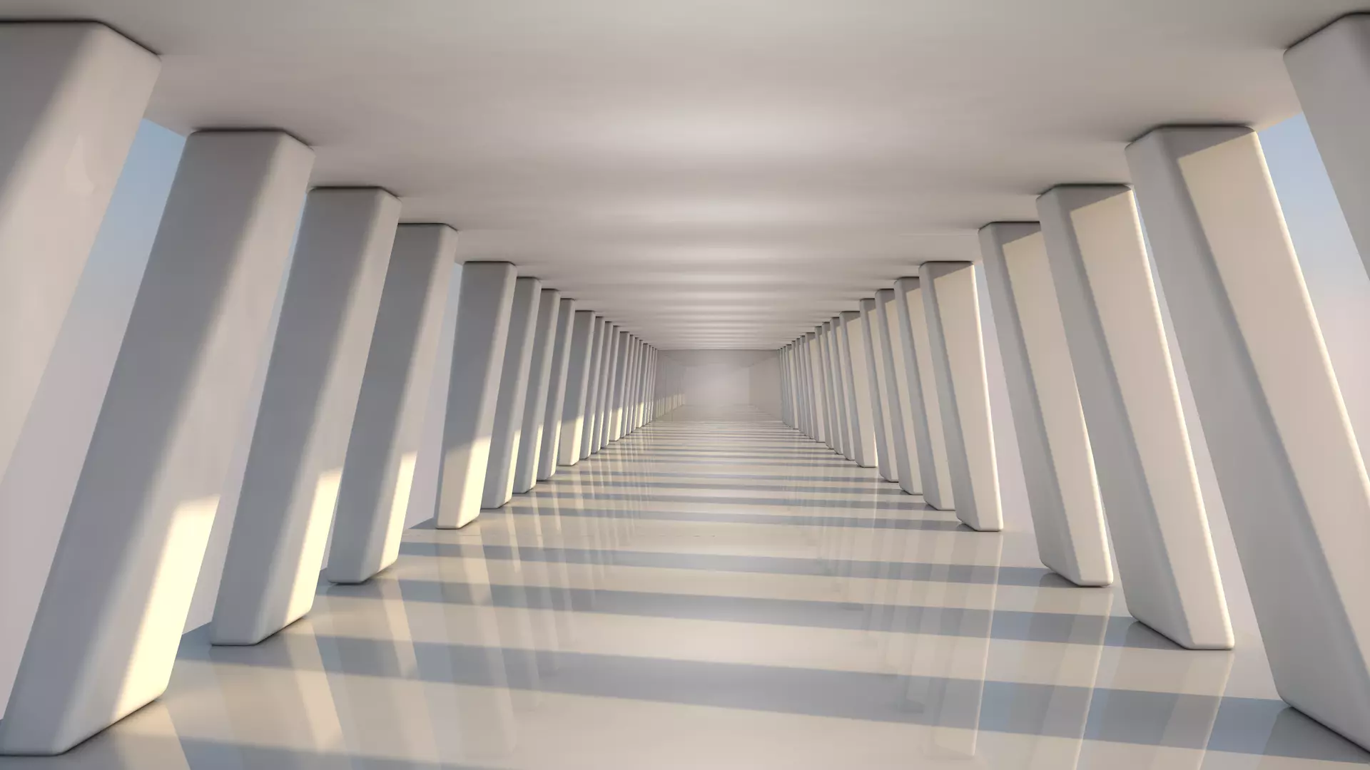 Sci Fi Tunnel 3D model_0