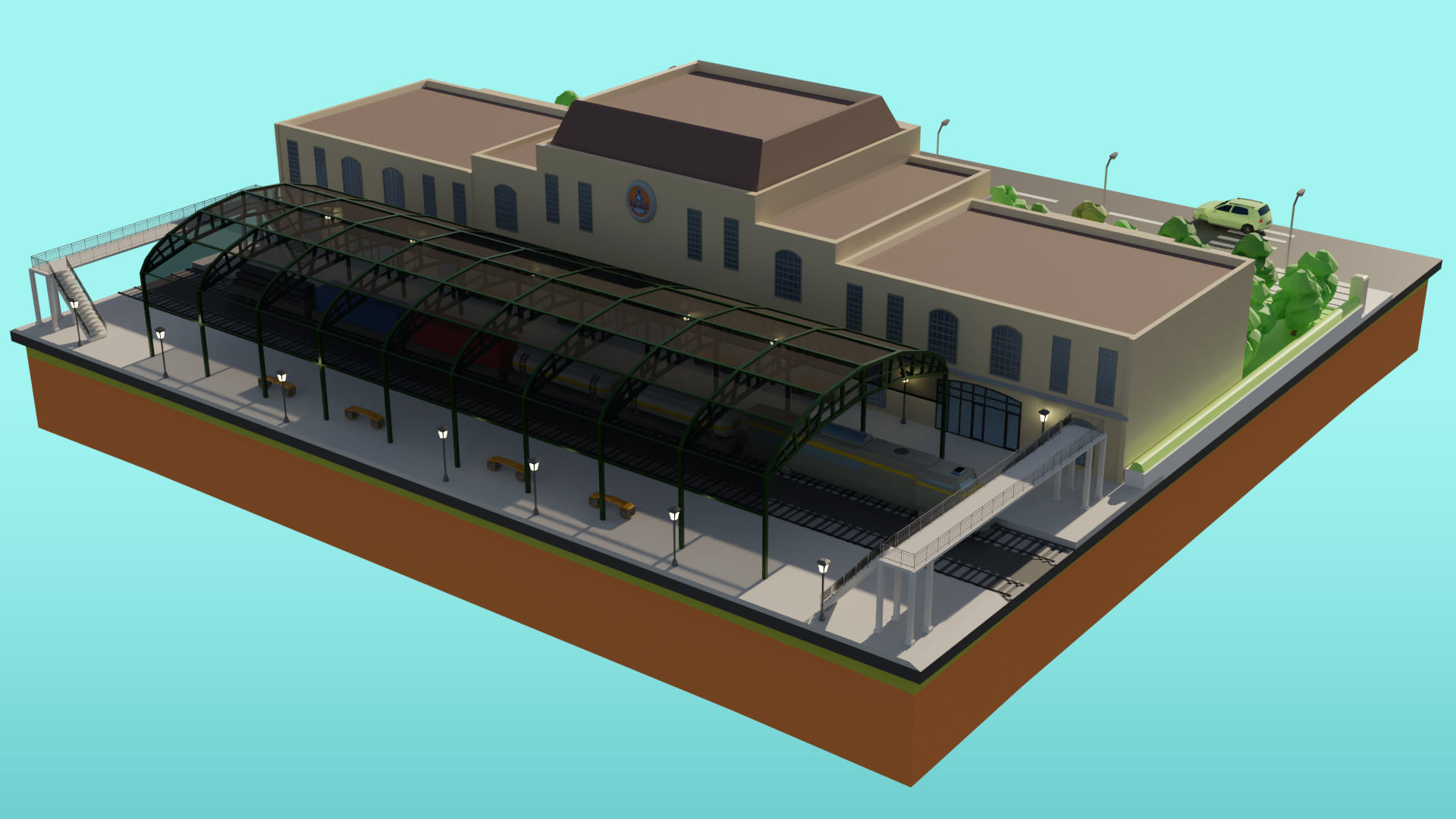 Low Poly Modern City Pack 3D Model Collection_15