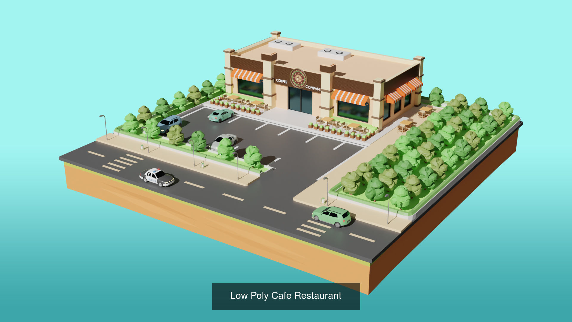 Low Poly Modern City Pack 3D Model Collection_8