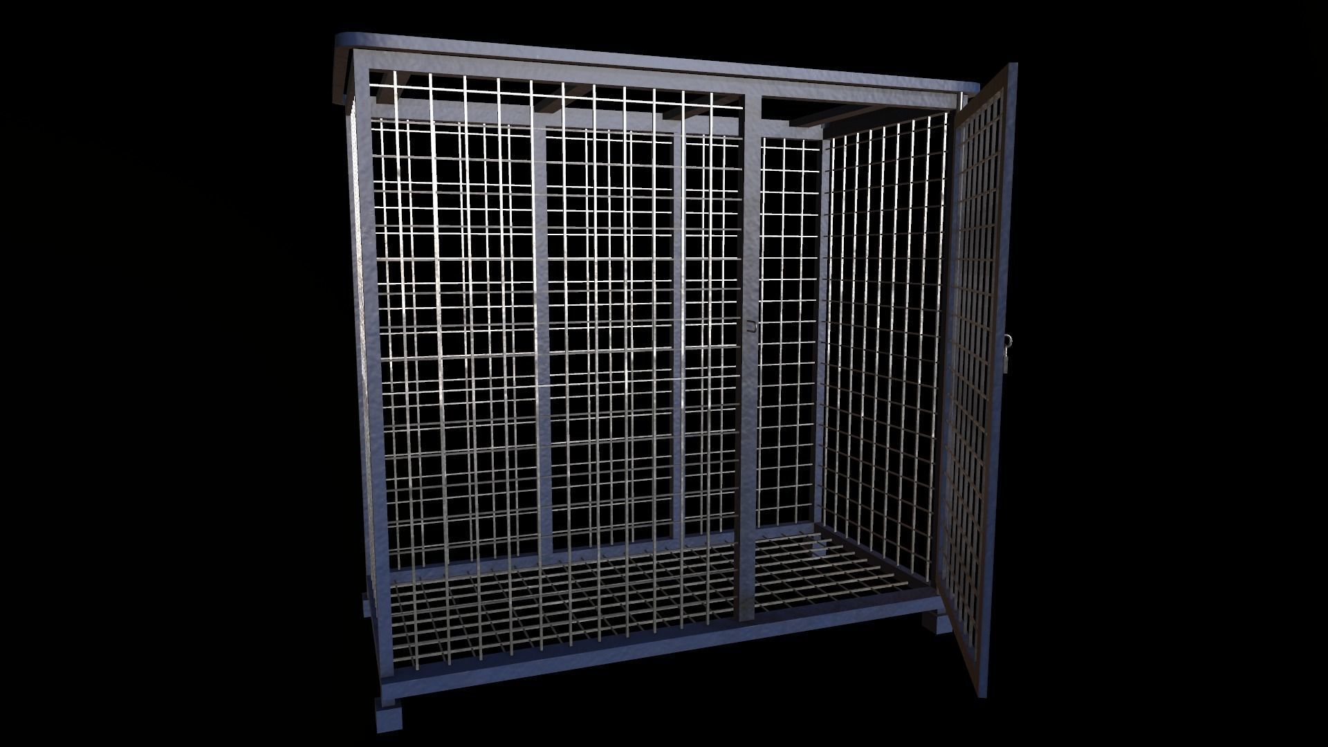 8-types of Industrial Gas Cylinders Low-poly 3D model_12