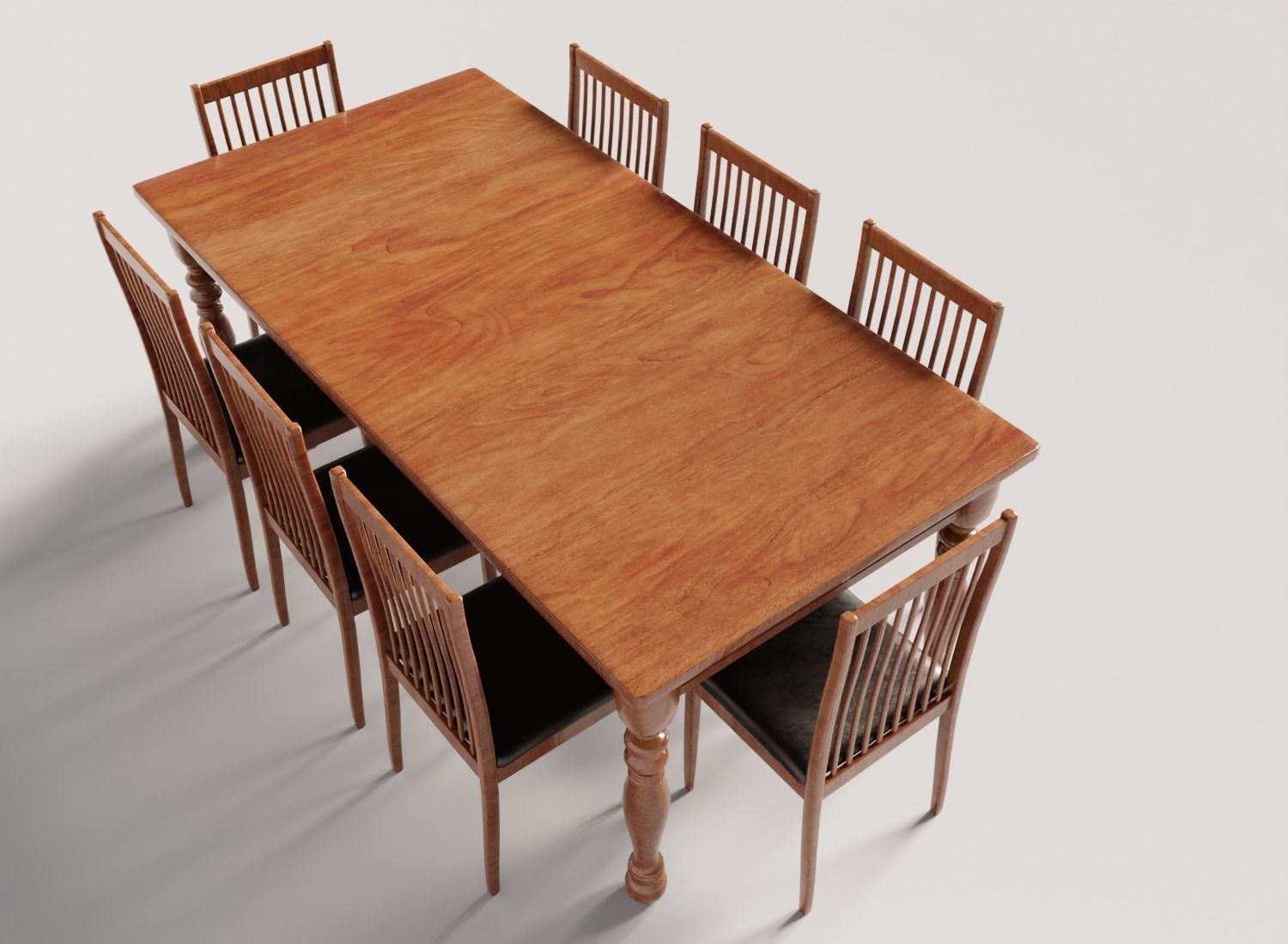 Dining Table 3D model_8