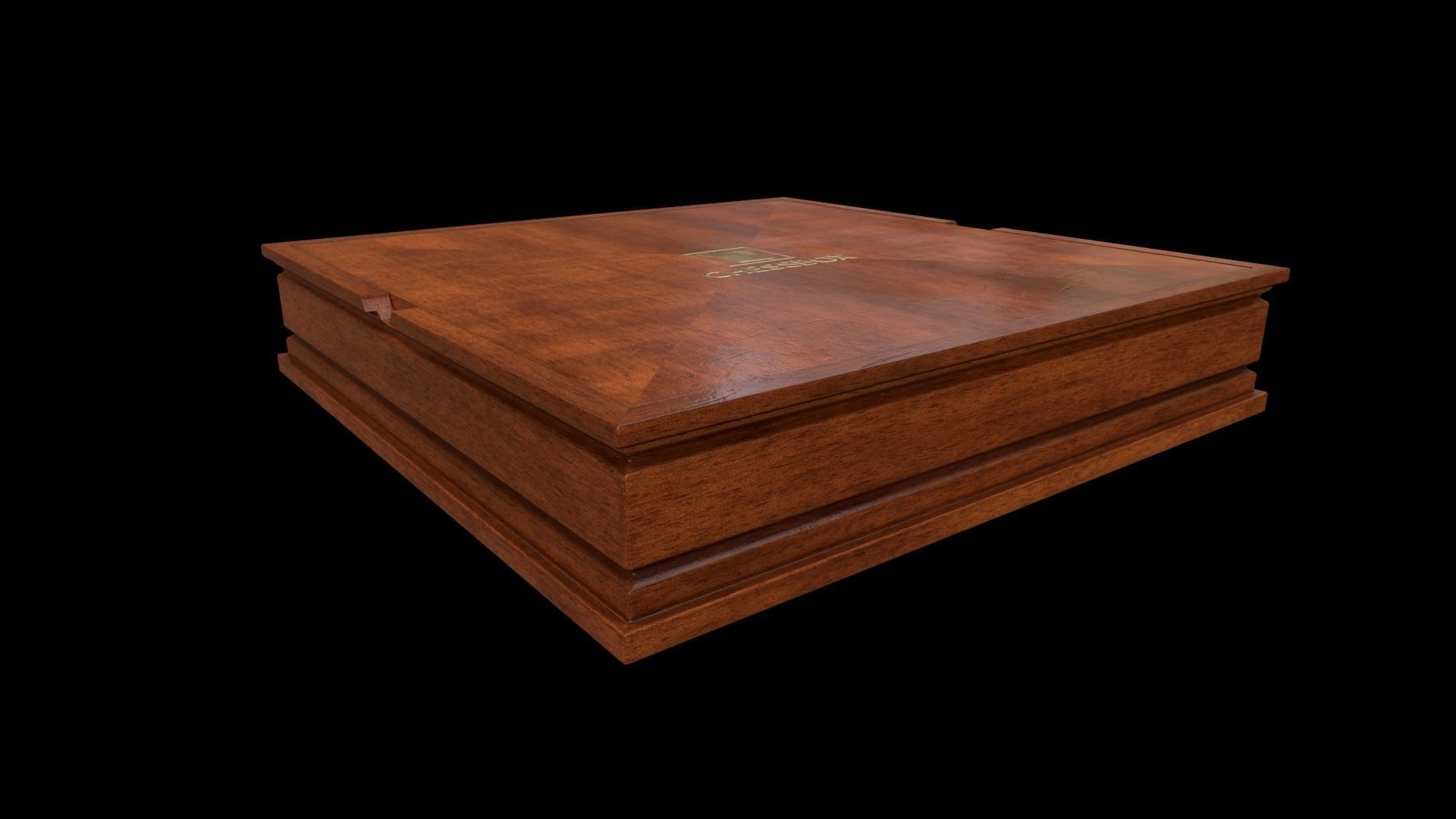 Wooden Chessboard Game-ready Low-poly 3D model_25