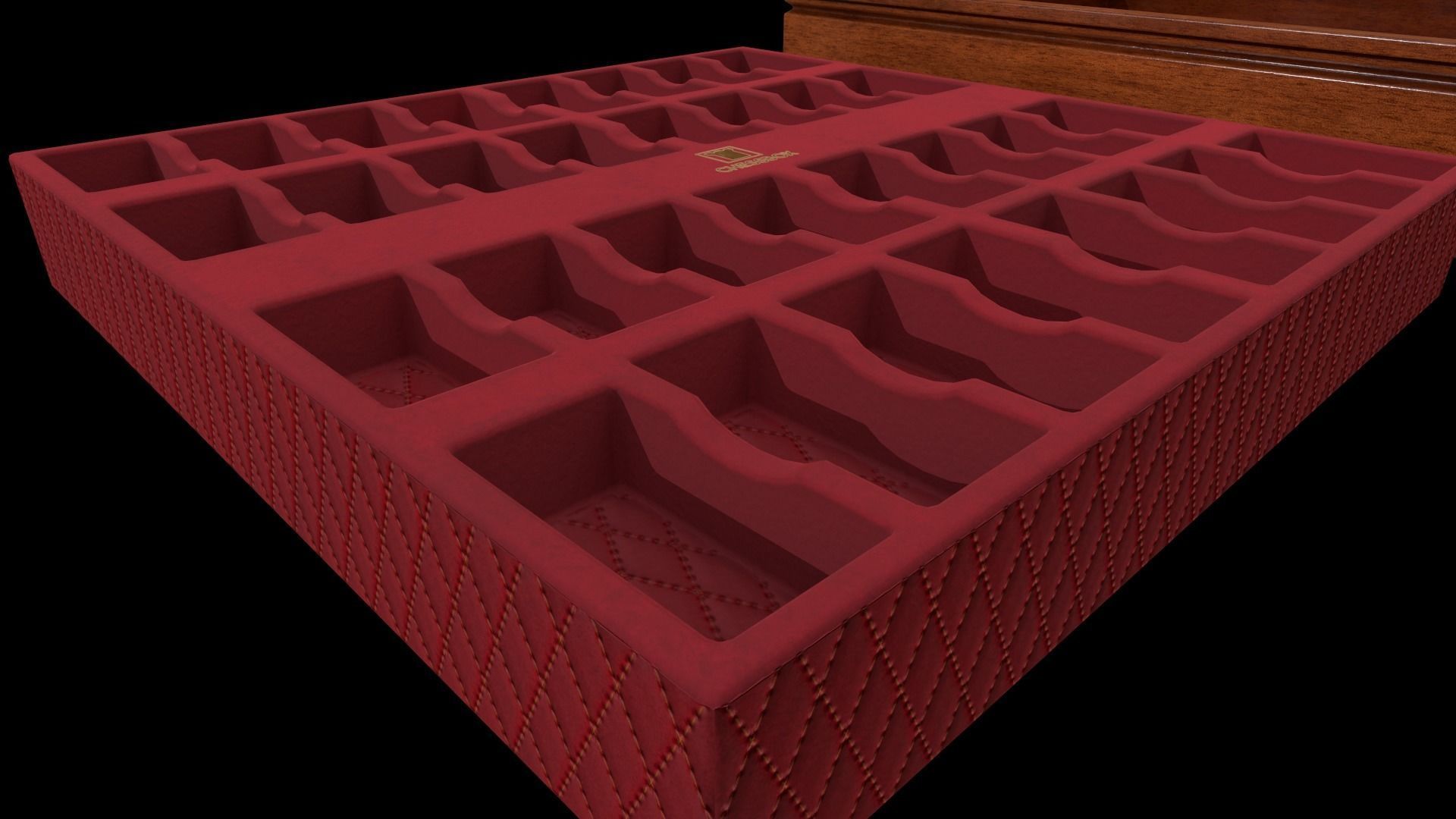 Wooden Chessboard Game-ready Low-poly 3D model_30